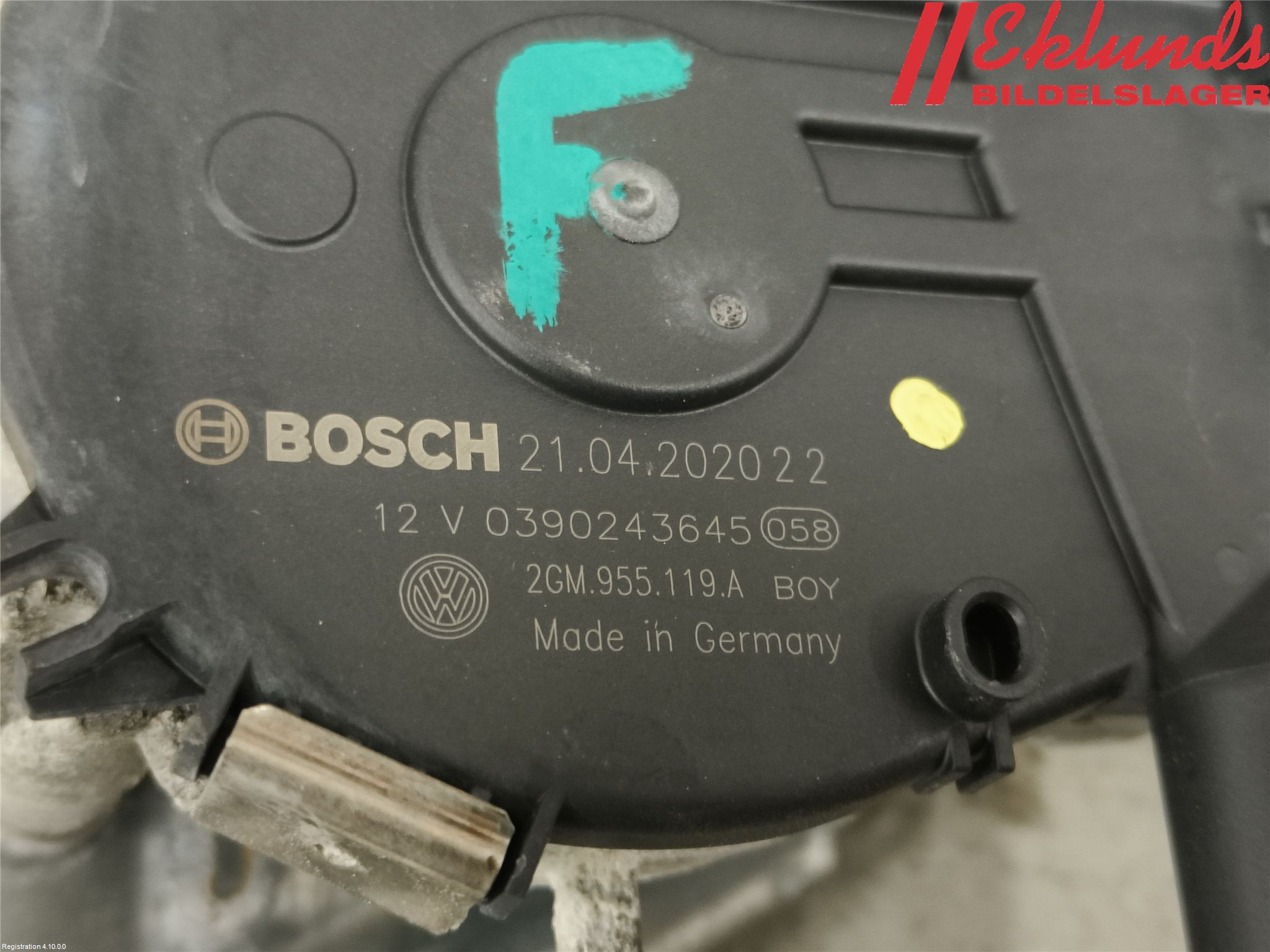 Skoda SCALA 19- Torkarmotor Vindruta