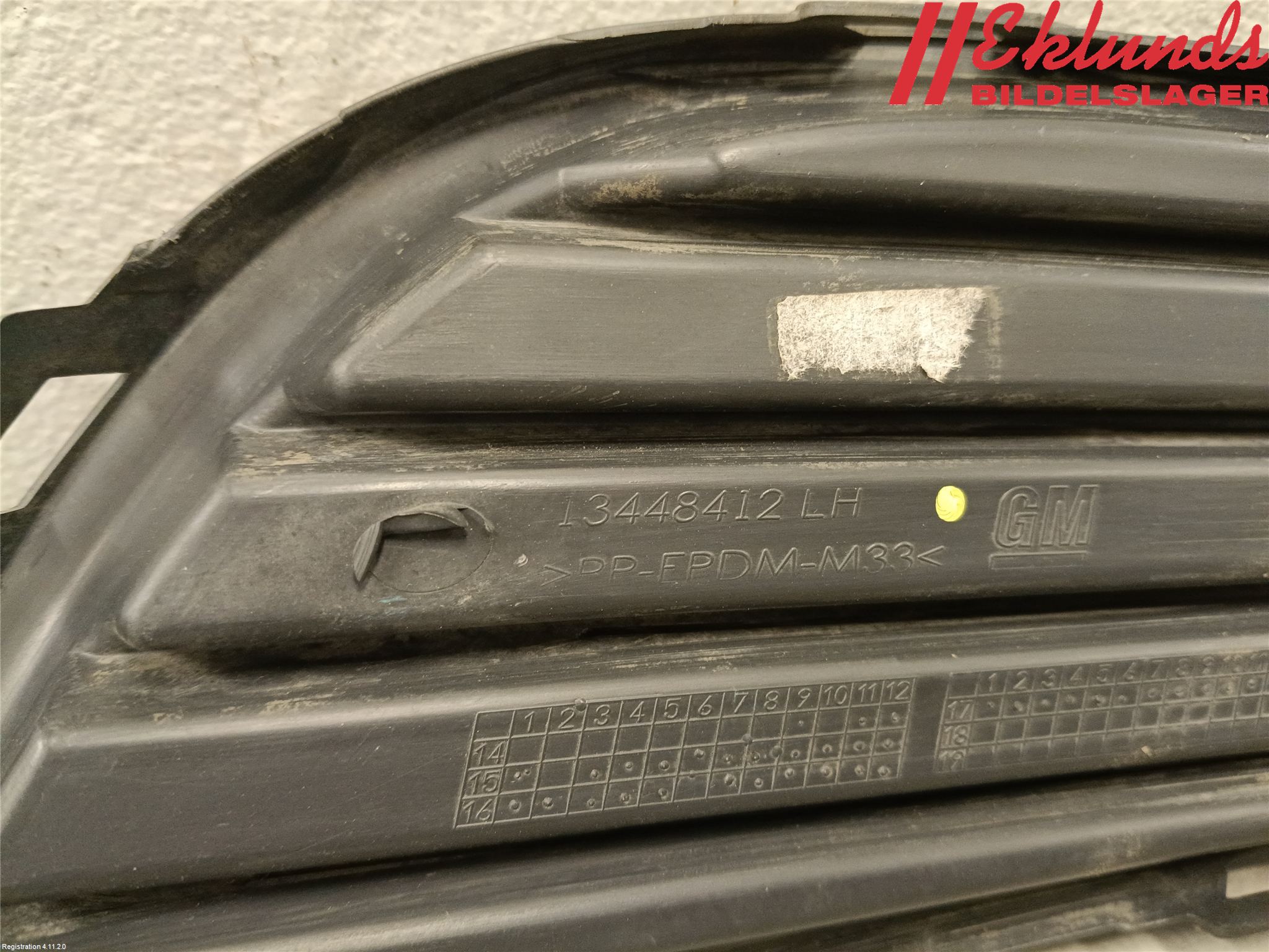 Opel ASTRA K 16-22 Stöt Utfyllnad-List-Grill