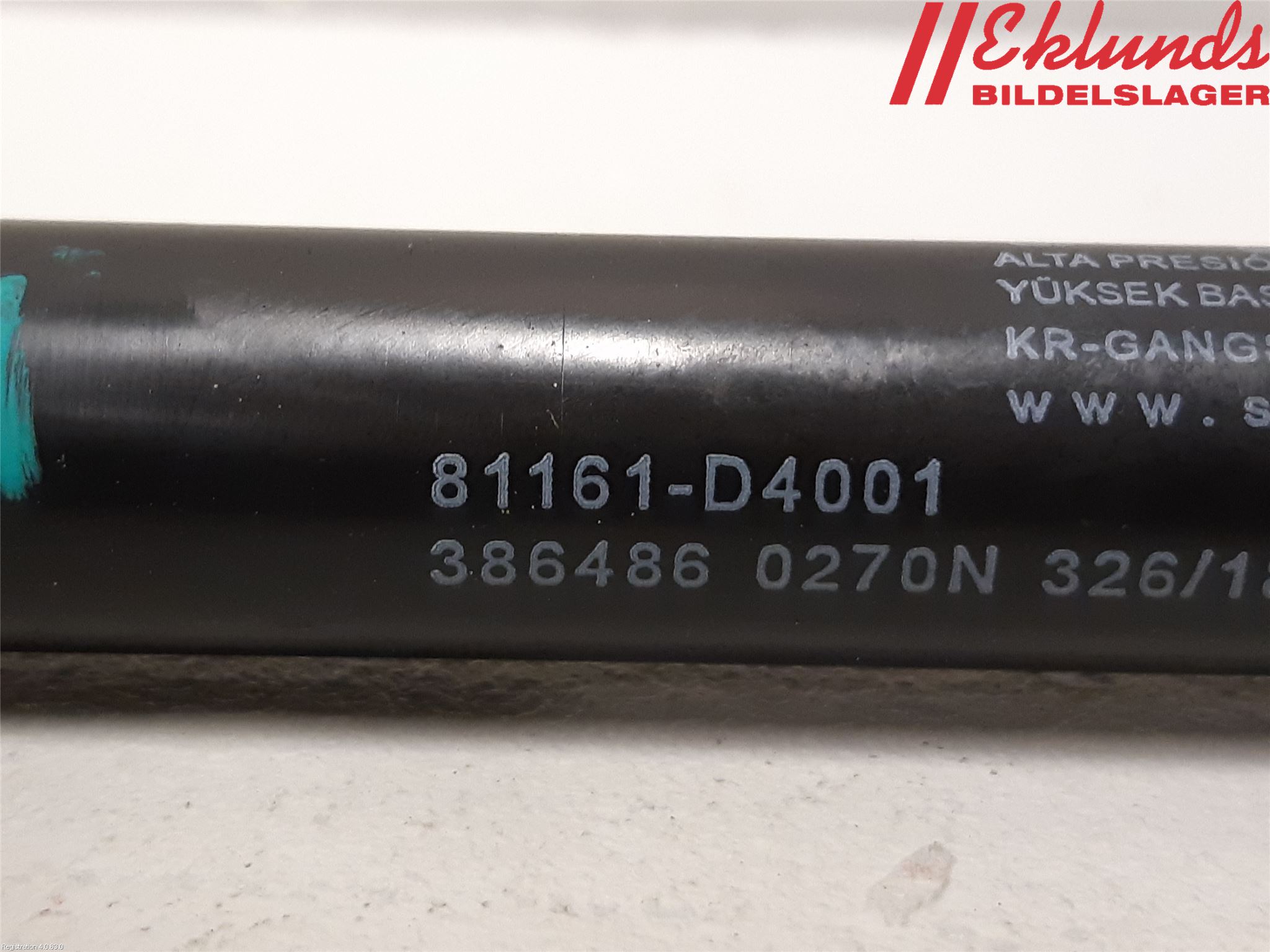 Kia OPTIMA 16-20 Gasfjäder Motorhuv