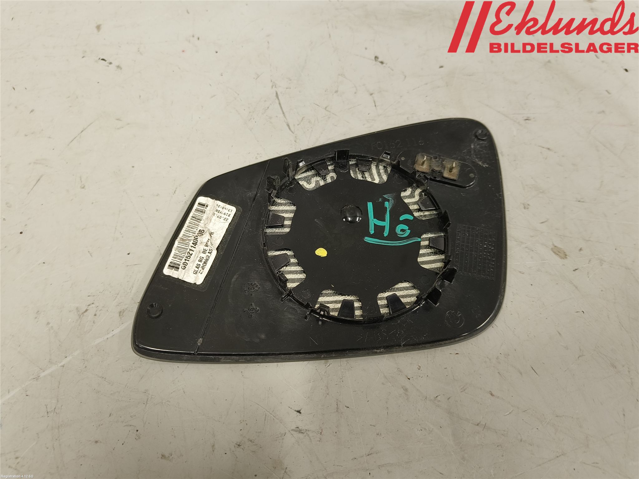 BMW 5 F10/F11/F18 09-17 Spegelglas Hö