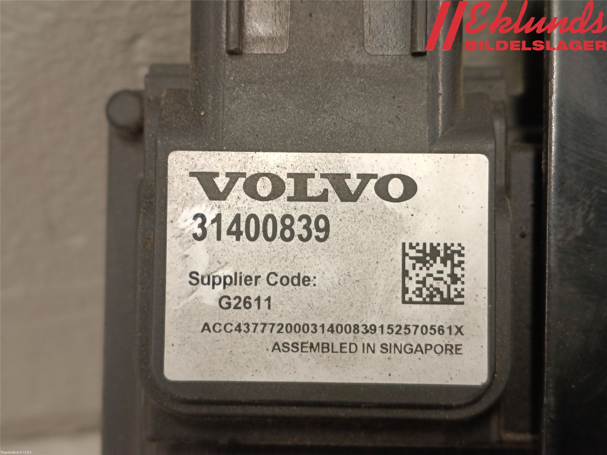 Volvo V70 14-16 Sensor Aktivt Kollisionsskydd