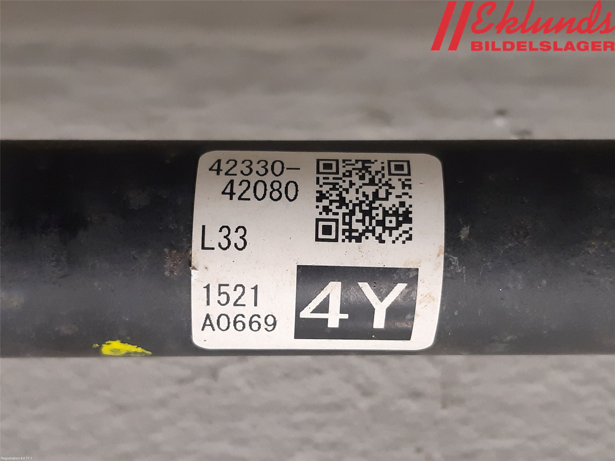 Toyota RAV4 19- Drivaxel Bak Höger