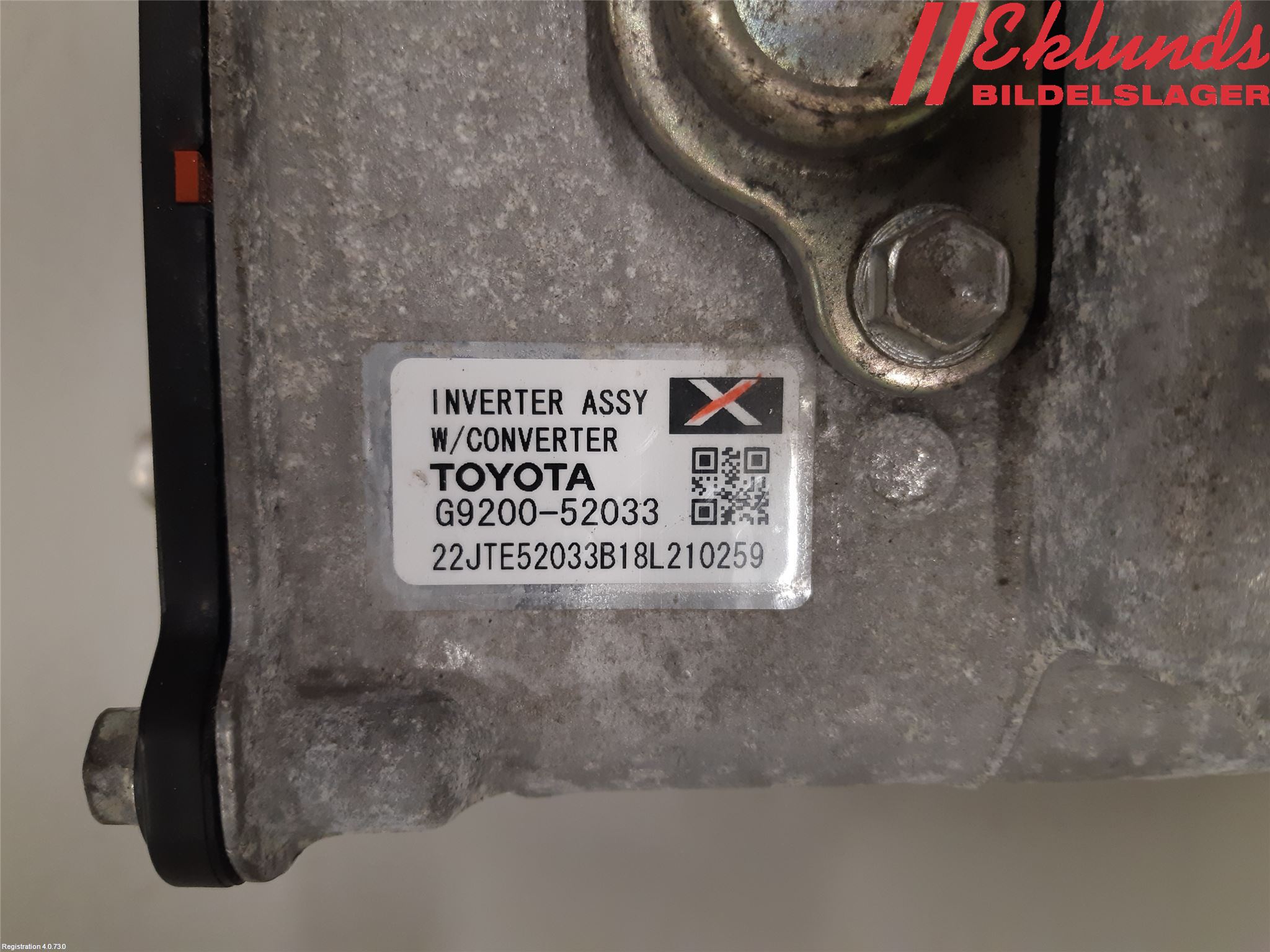 Toyota YARIS XP130 15-20 Inverter Hybrid