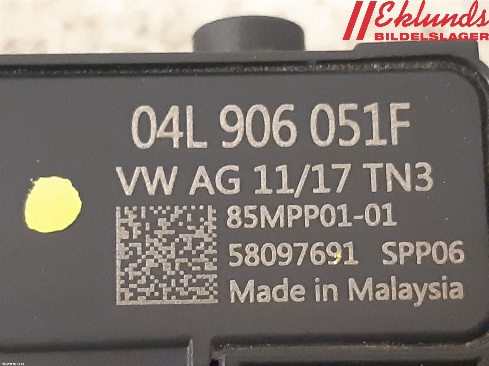 Volkswagen VW GOLF / E-GOLF VII 13-20 Givare Temp-Tryck Avgas