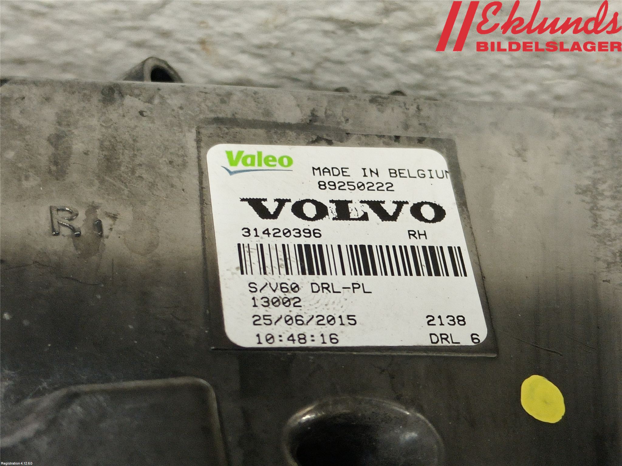 Volvo V60 14-18 Positionsljus Fram Hö