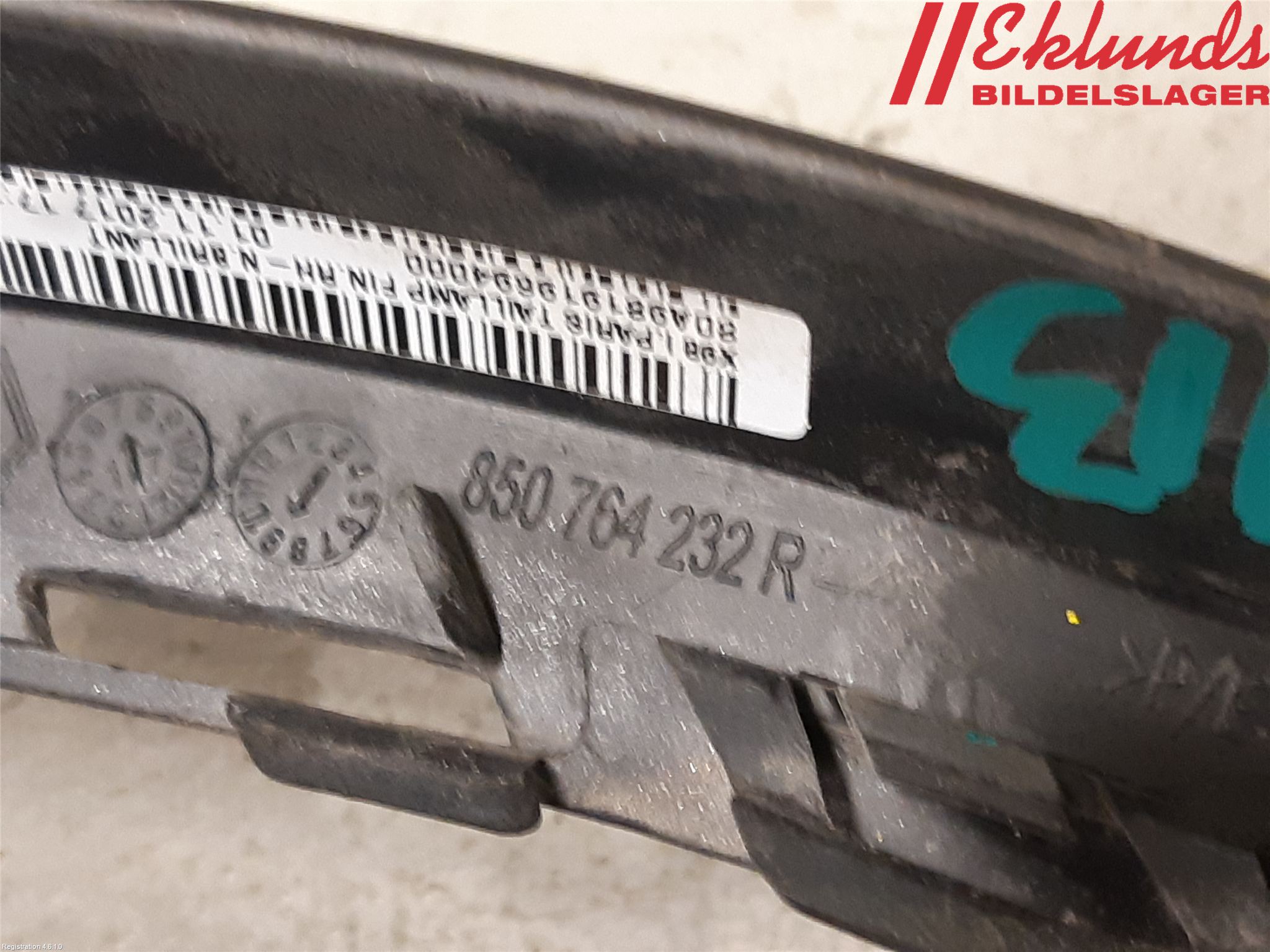 Renault CLIO IV 16-19 Stötfångarlist Bak