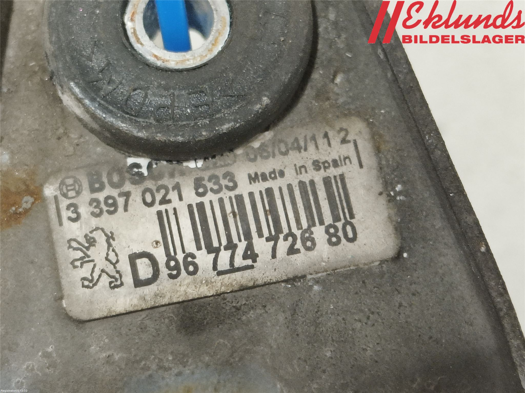 Peugeot 508 11-18 Torkarmotor Vindruta
