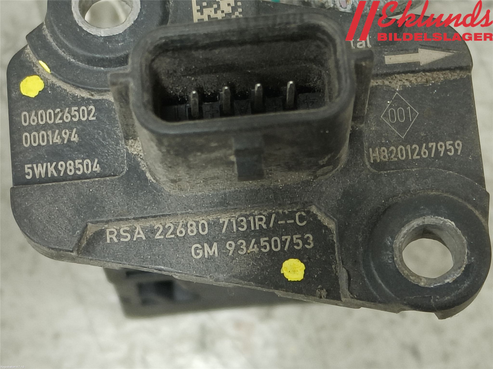 Renault TRAFIC/E-TECH 15- Injluftmassamätare
