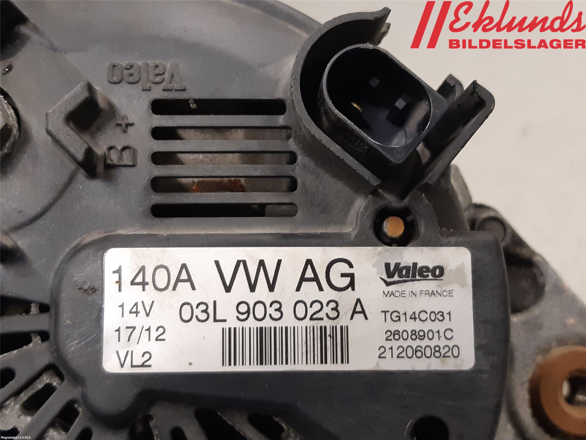 Volkswagen VW GOLF VI 09-13 Generator