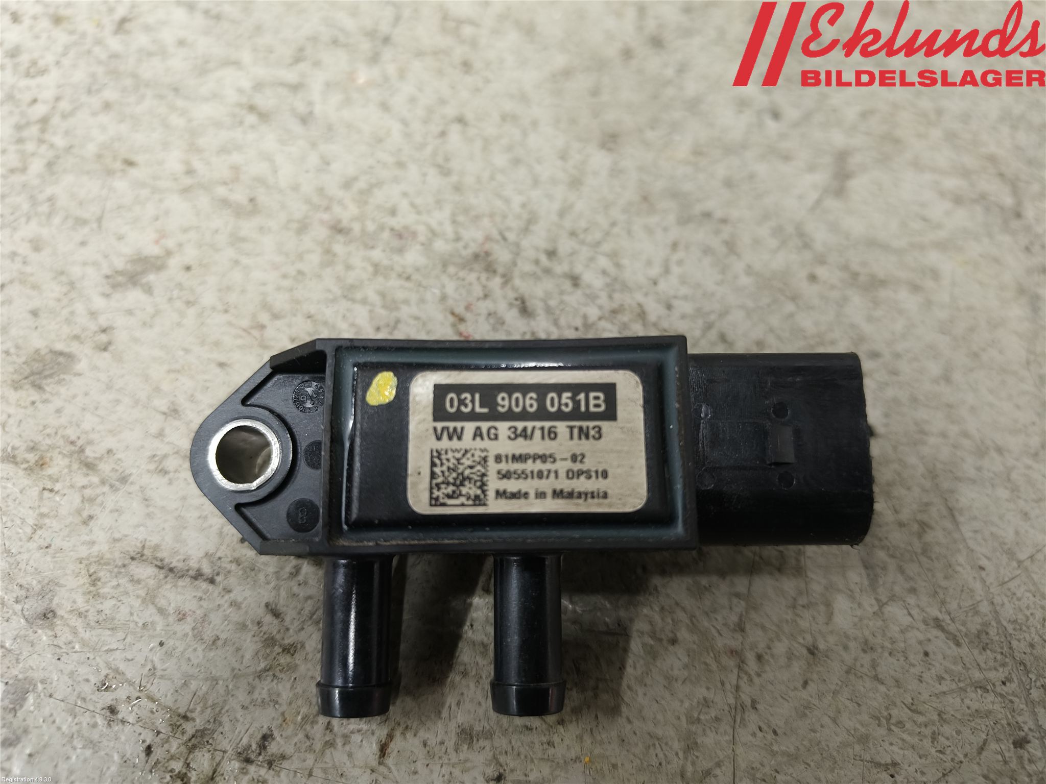 Volkswagen VW PASSAT 15-19 Givare Temp-Tryck Avgas