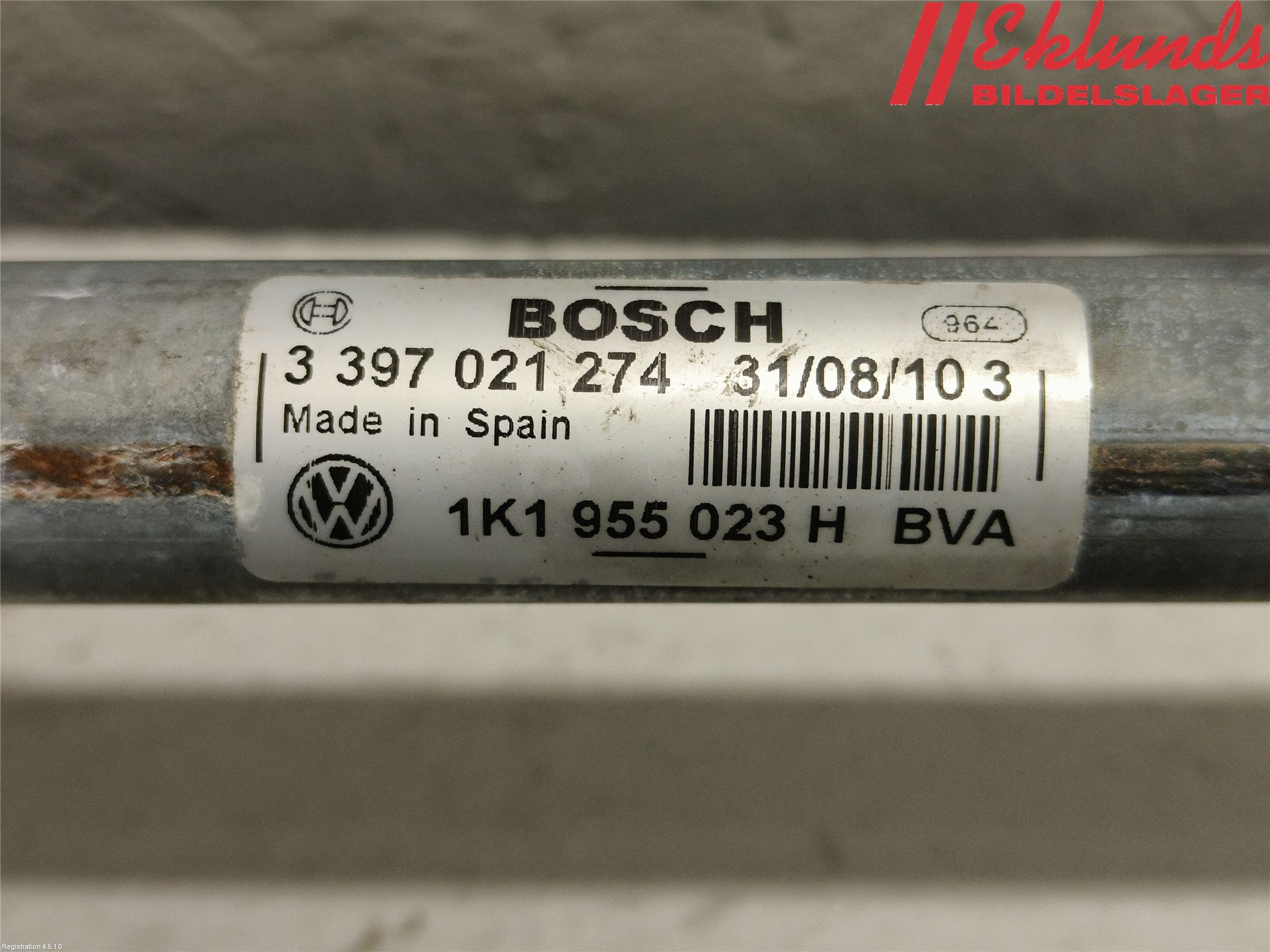 Volkswagen VW GOLF VI 09-13 Torkarmekanism Vindruta