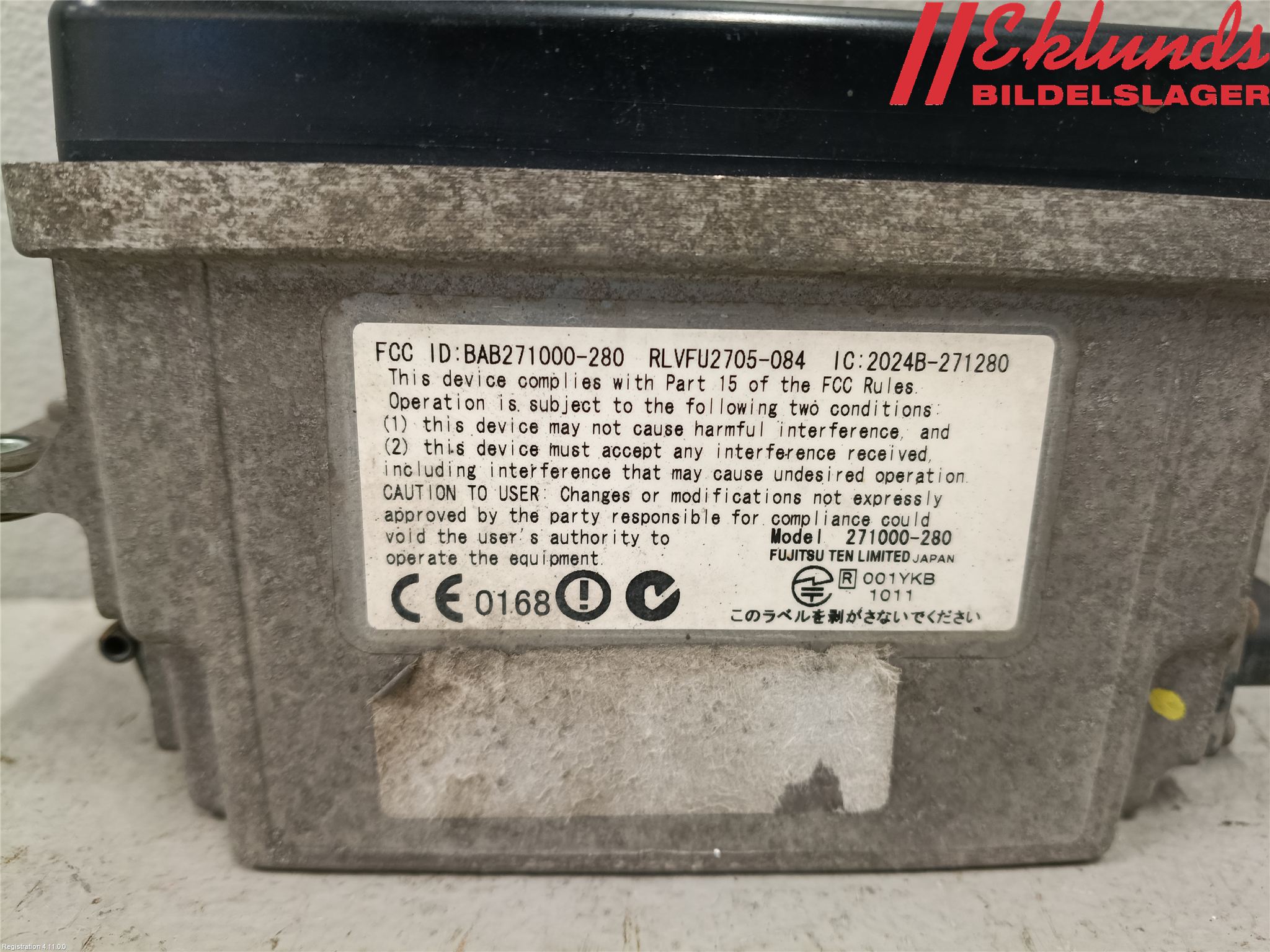 Volvo S80 07-13 Sensor Aktivt Kollisionsskydd