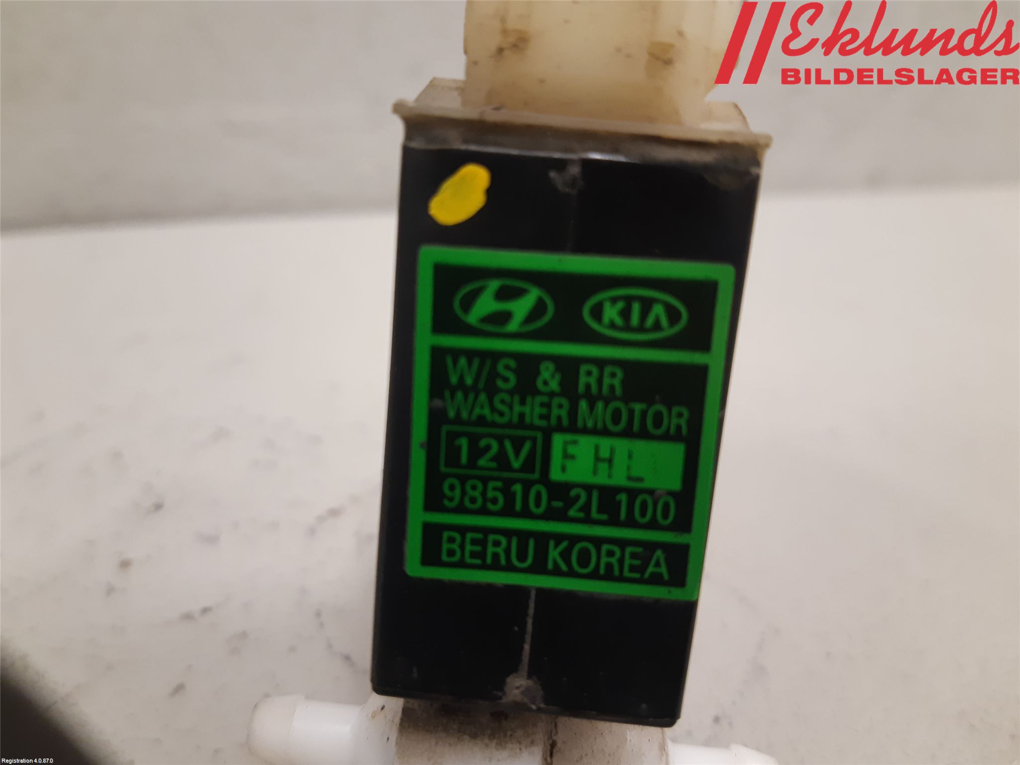 Hyundai i30 FD 07-12 Spolarpump Vindruta