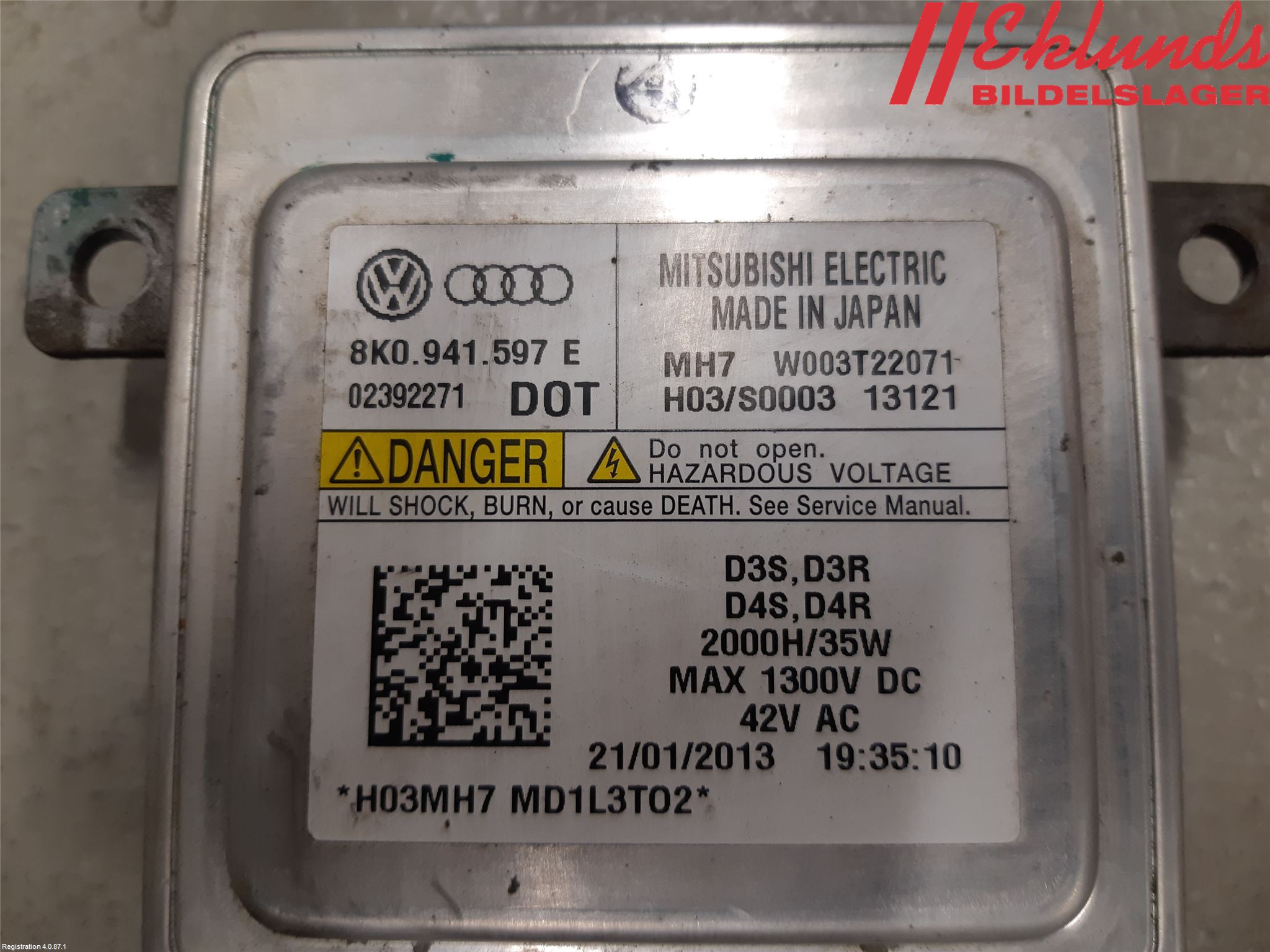 Audi A4 12-15 Styrenhet Strålkastare