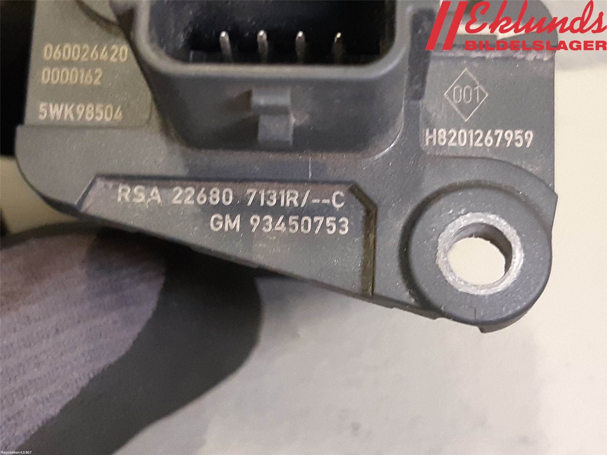 Opel VIVARO 15-19 Injluftmassamätare