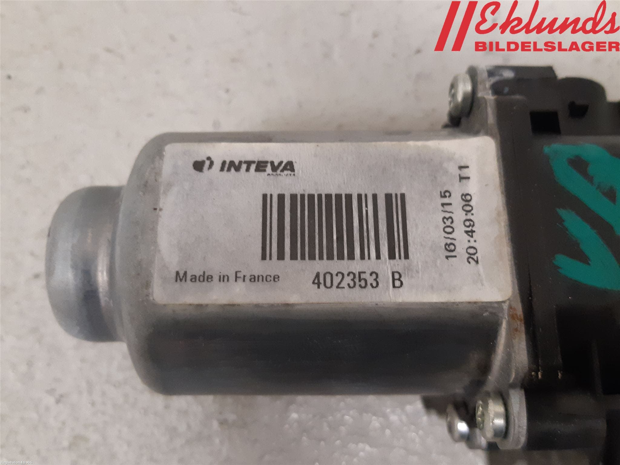 Kia SPORTAGE (SL) 11-15 Fönsterhissmotor