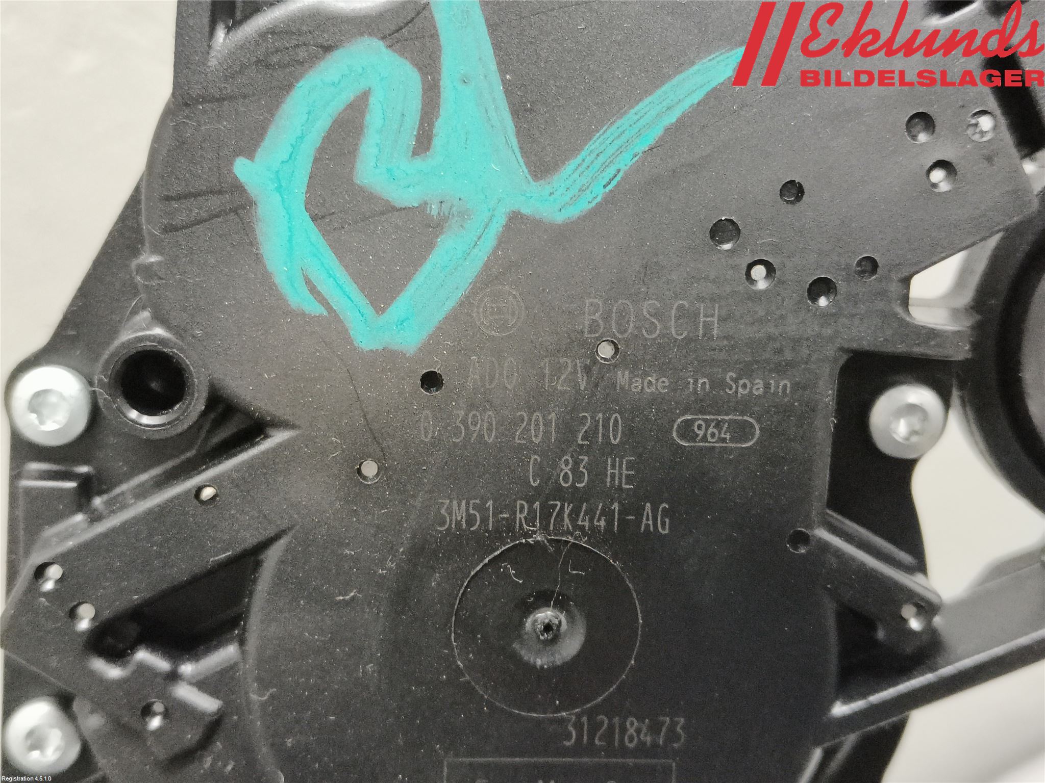 Ford FOCUS 08-11 Torkarmotor Baklucka