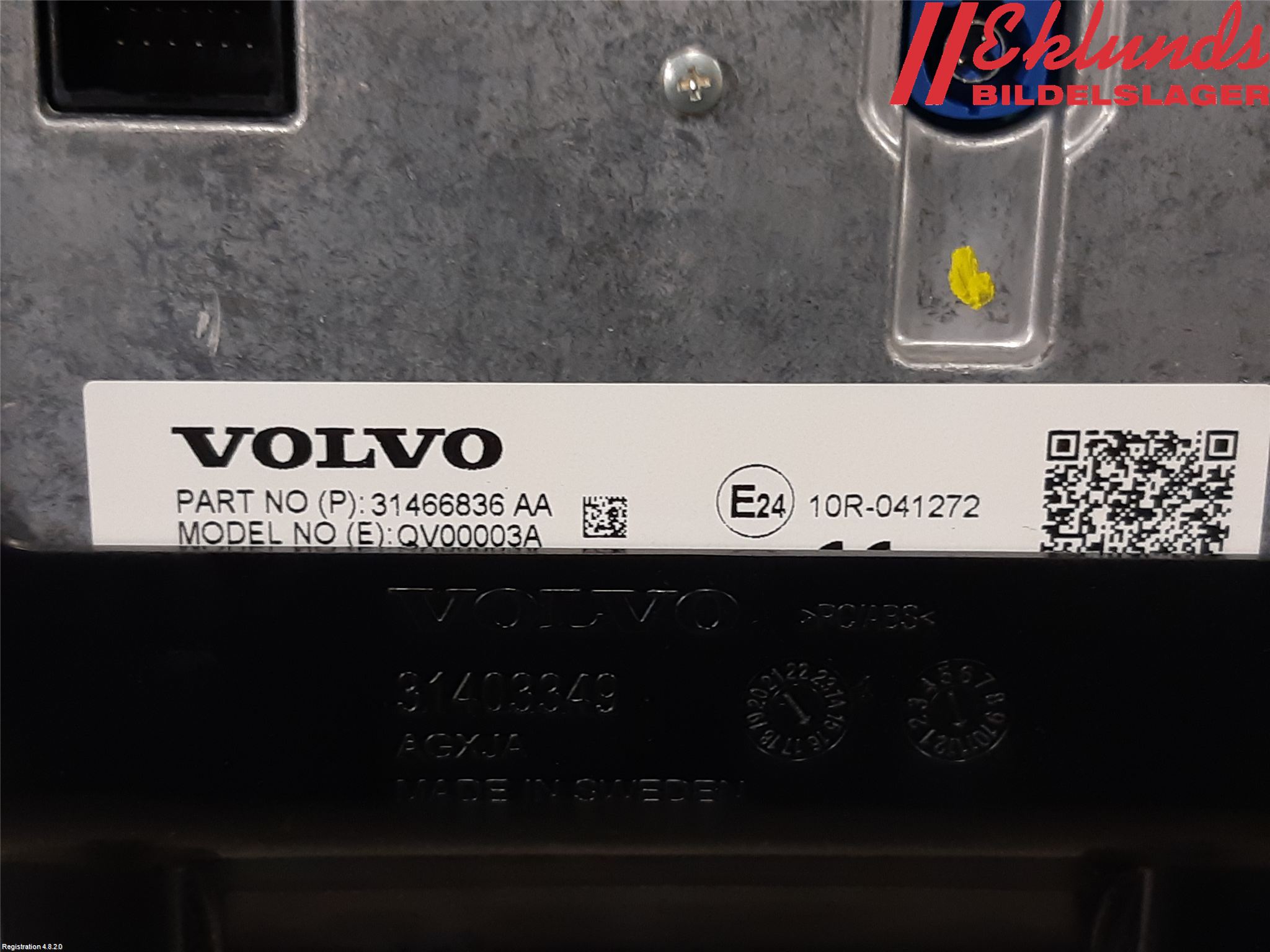 Volvo XC90/RECHARGE 16- Bildskärm