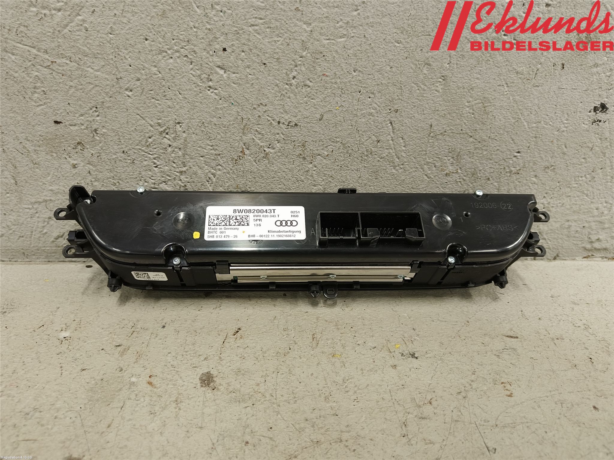 Audi A4/S4 B9 20- Ac Styrenhet Ac Manöveren