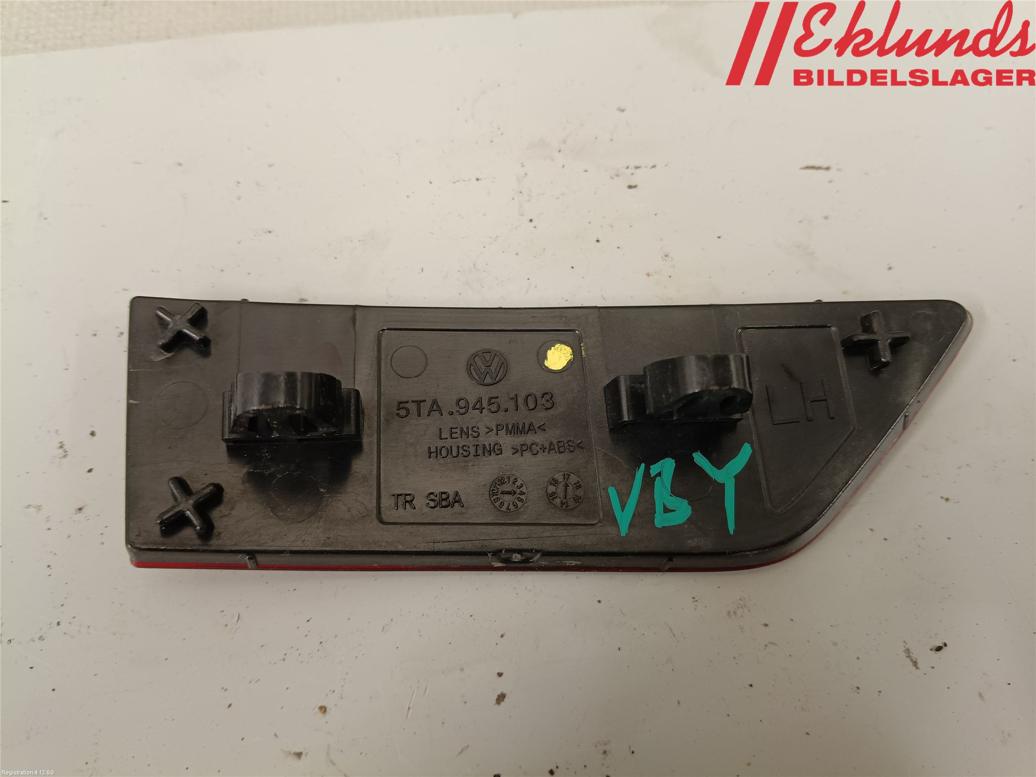 Volkswagen VW TOURAN 16- Dimljus/Reflex Bak