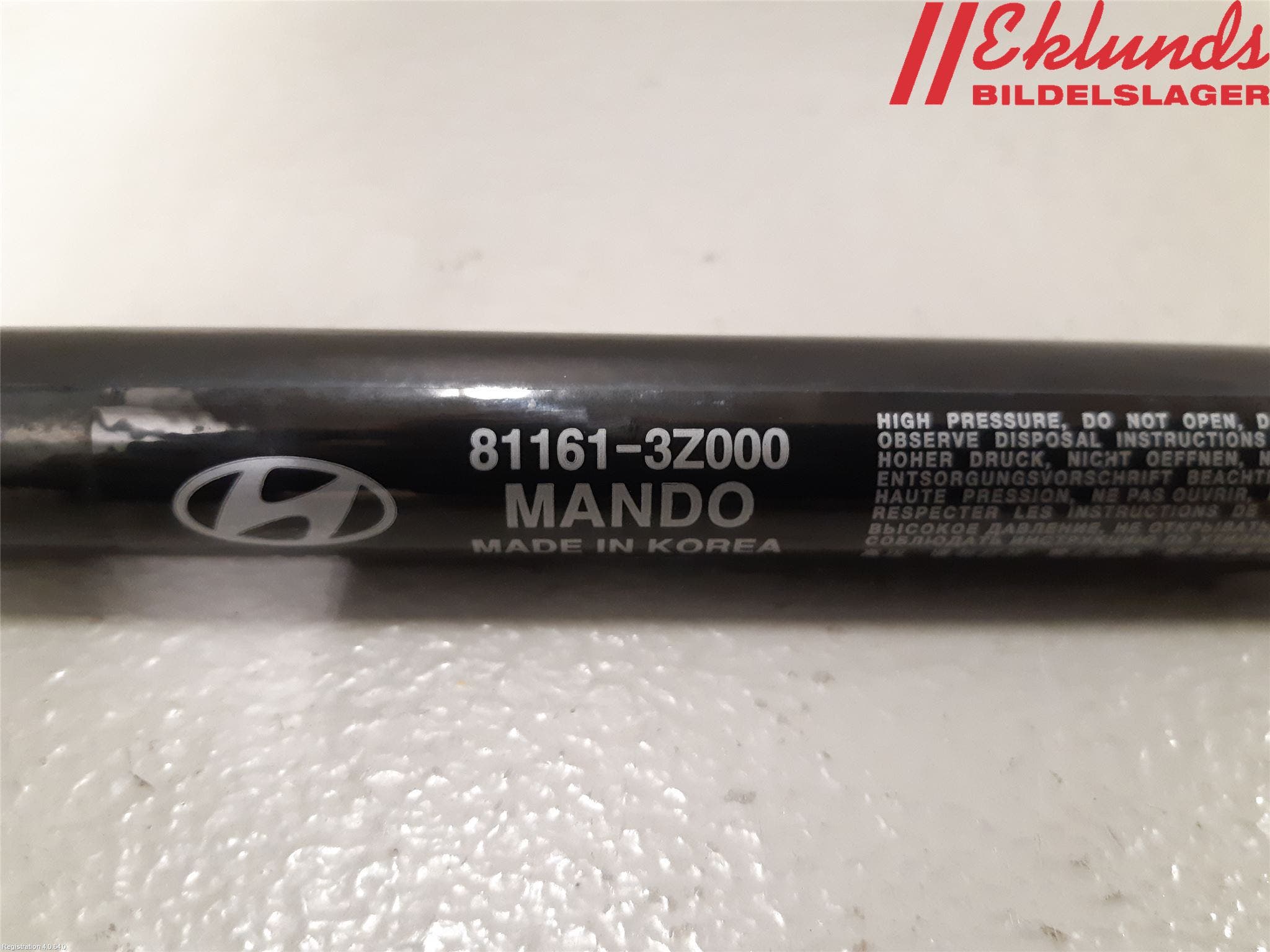 Hyundai i40 16-18 Gasfjäder Motorhuv