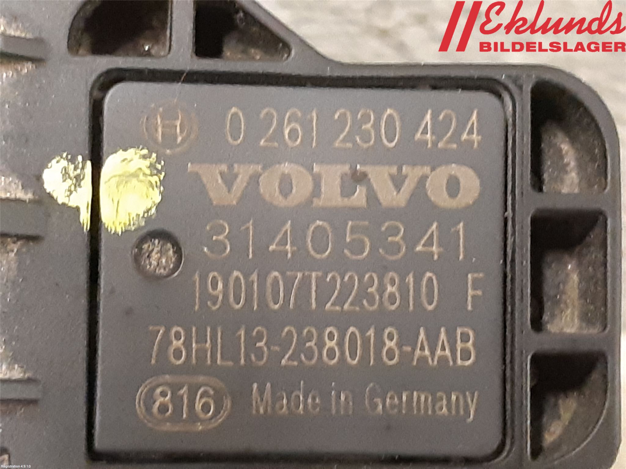 Volvo V60 19- Givare Temp-Tryck Avgas