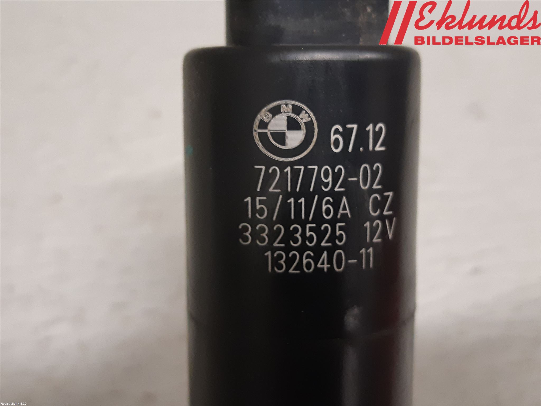 BMW 5 F10/F11/F18 09-17 Spolarpump Högtryck