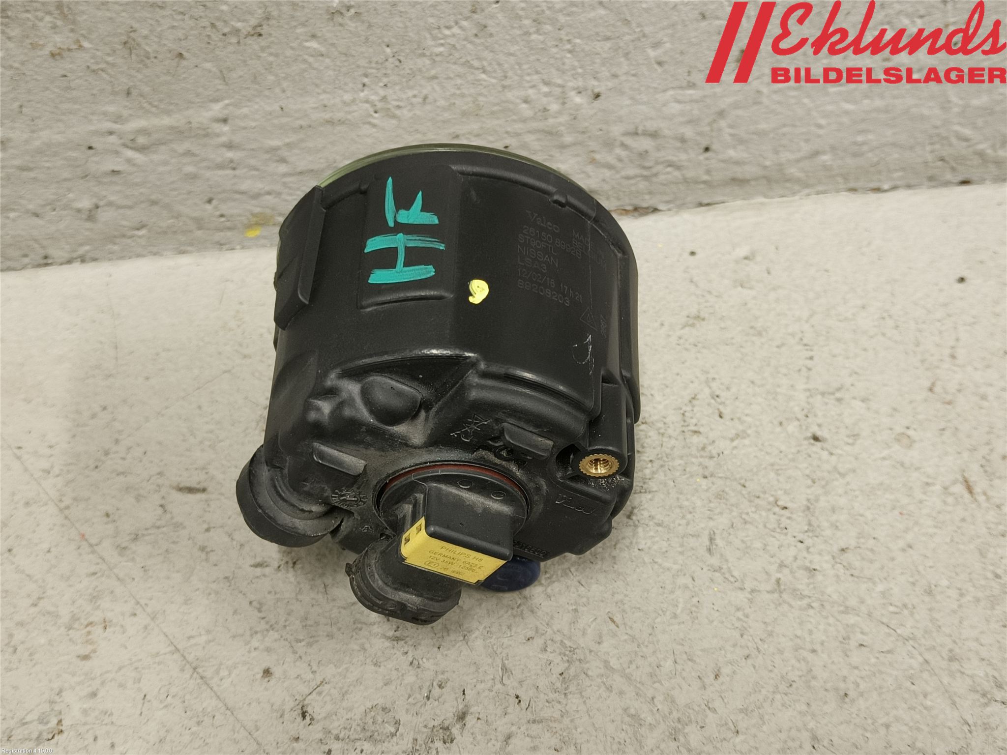 Nissan QASHQAI 14-17 Dimljus-Varselljus Fram