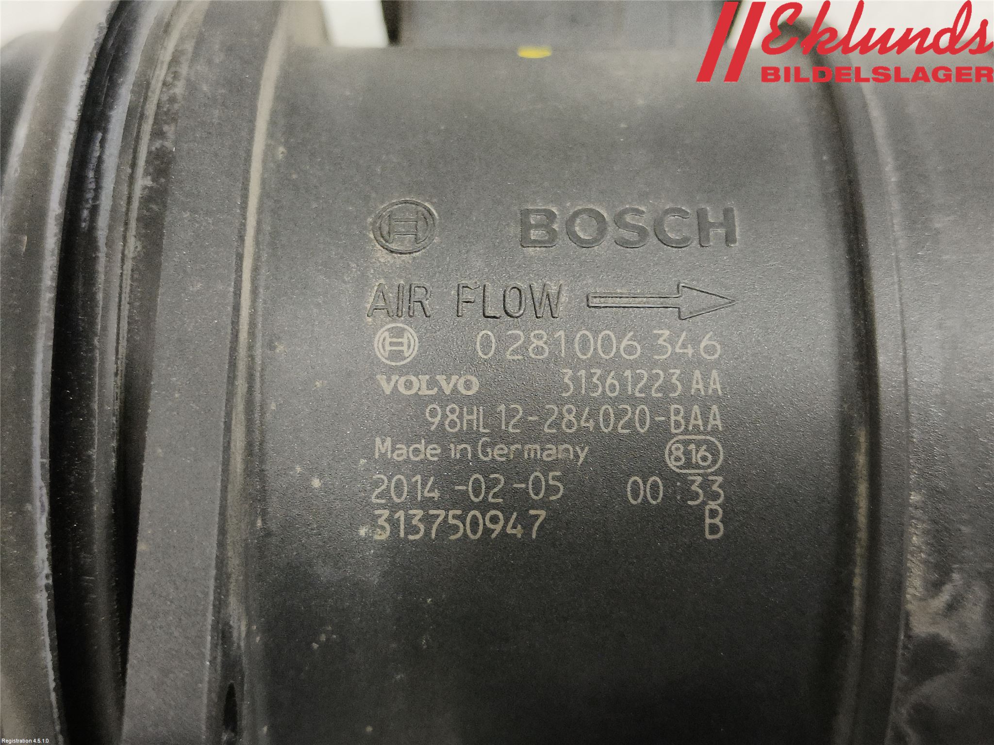 Volvo XC60 14-17 Injluftmängdmätare