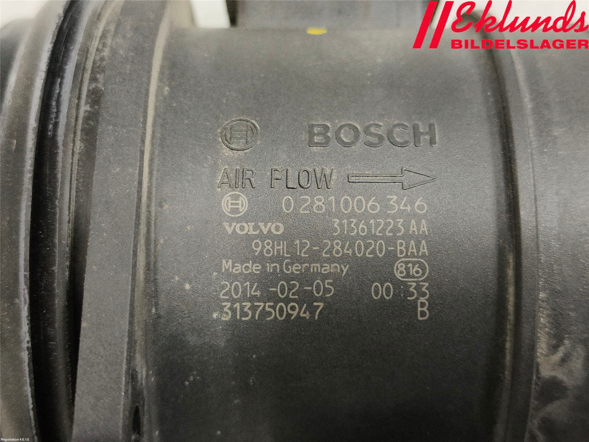 Volvo XC60 14-17 Injluftmängdmätare