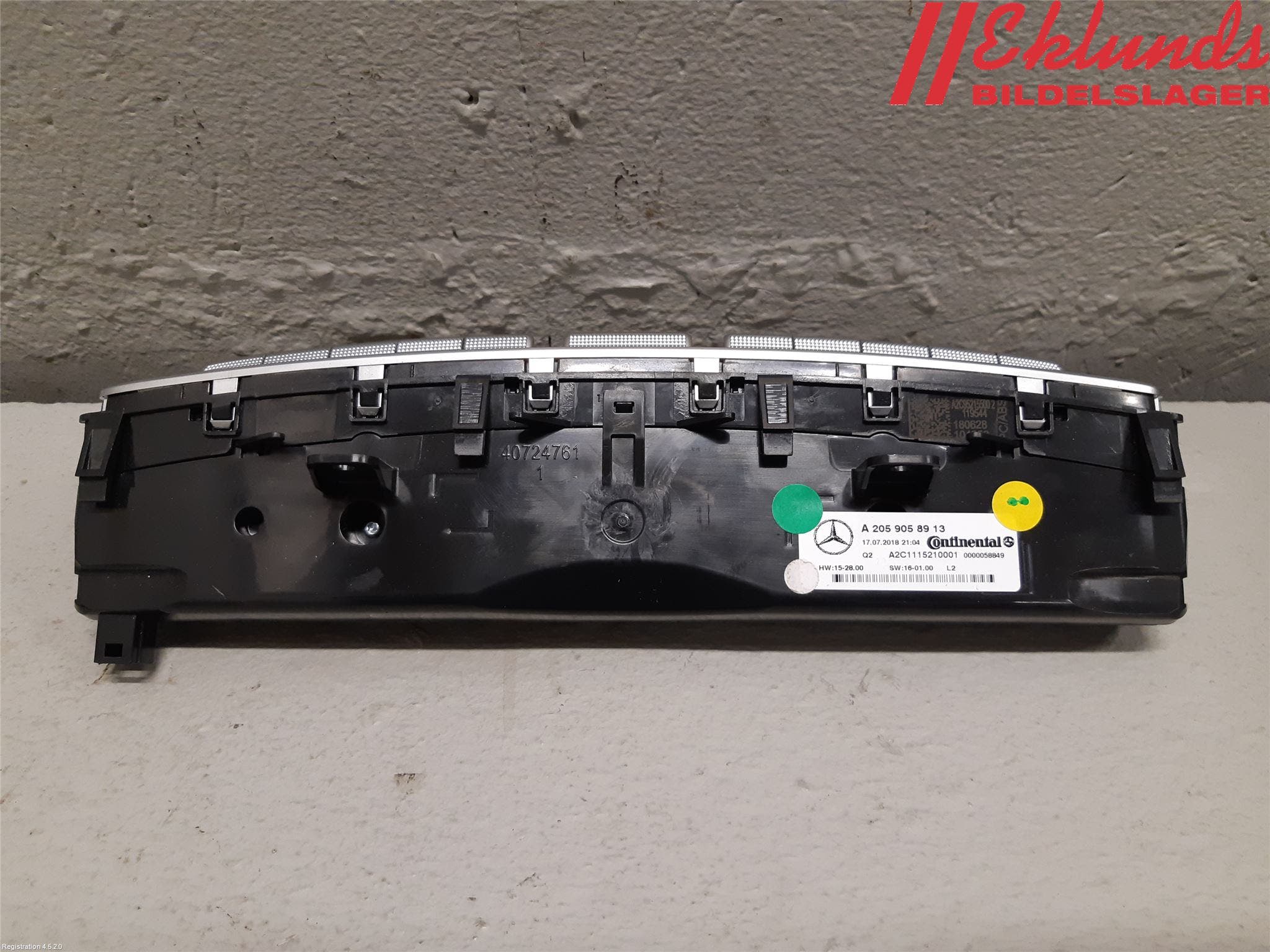 Mercedes-Benz MB C-KLASS (W205) 14-21 Ac Styrenhet Ac Manöveren