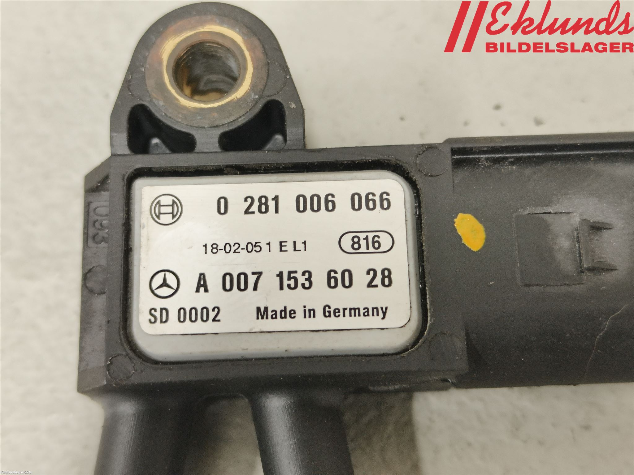 Mercedes-Benz MB CLA-KLASS (C117/X117) 13-19 Givare Temp-Tryck Avgas