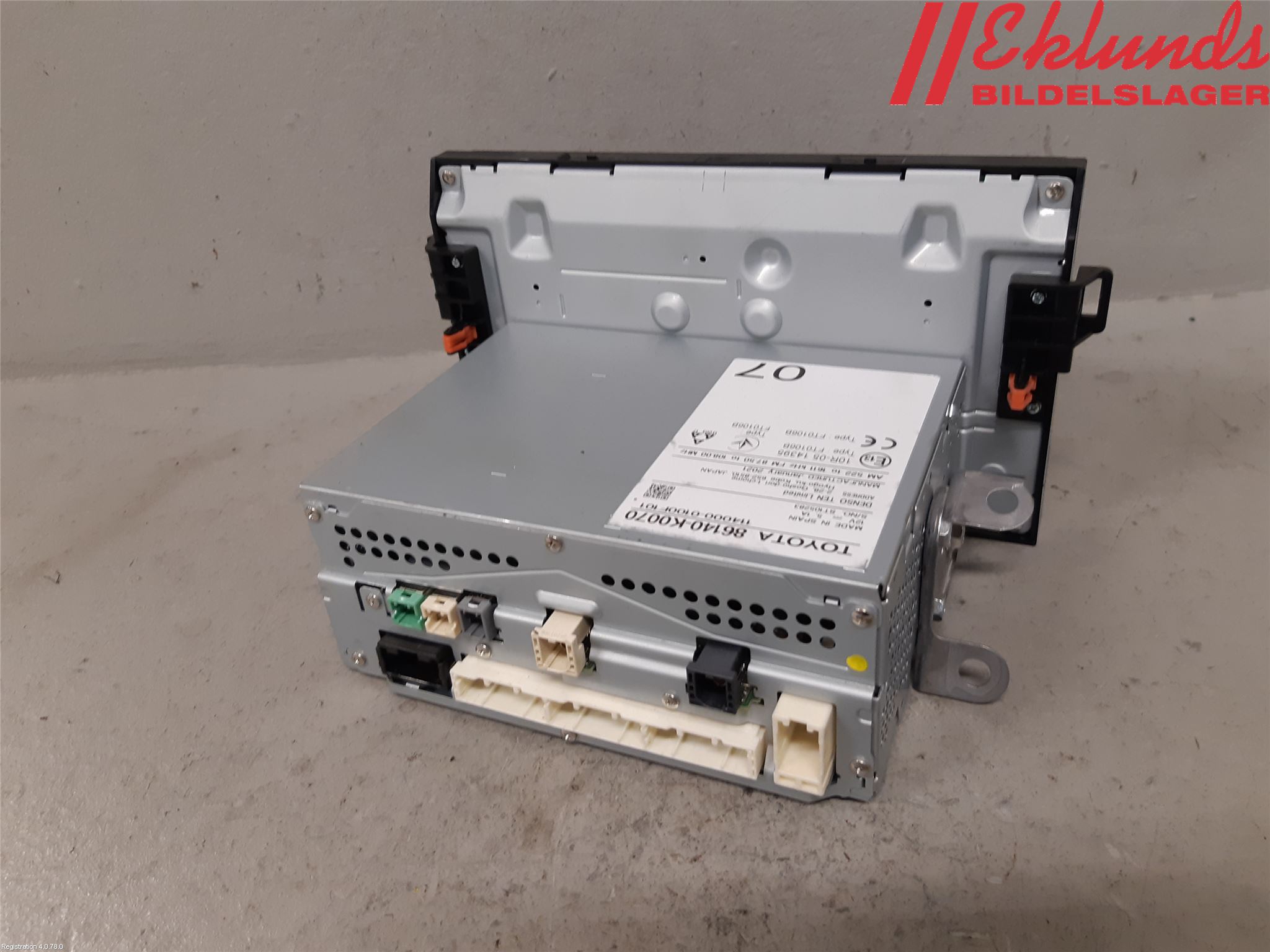 Toyota YARIS XP21 20- Cd Radio - Multimediapanel
