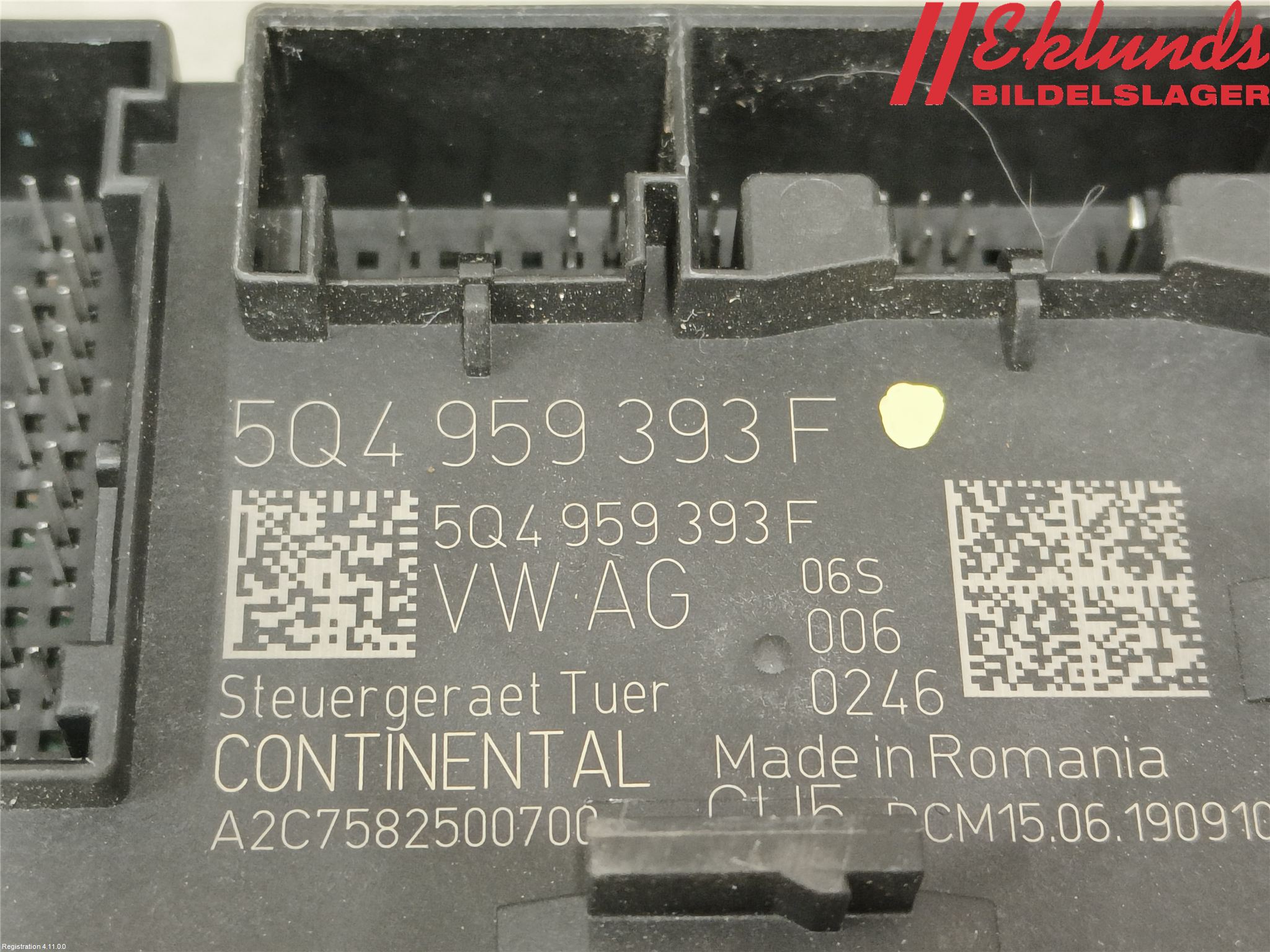 Volkswagen VW CRAFTER II / E-CRAFTER 17- Styrenhet Dörr