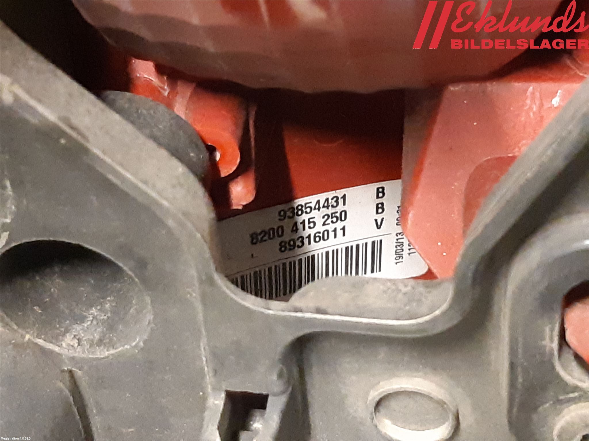 Opel VIVARO 01-14 Bakljus Vänster