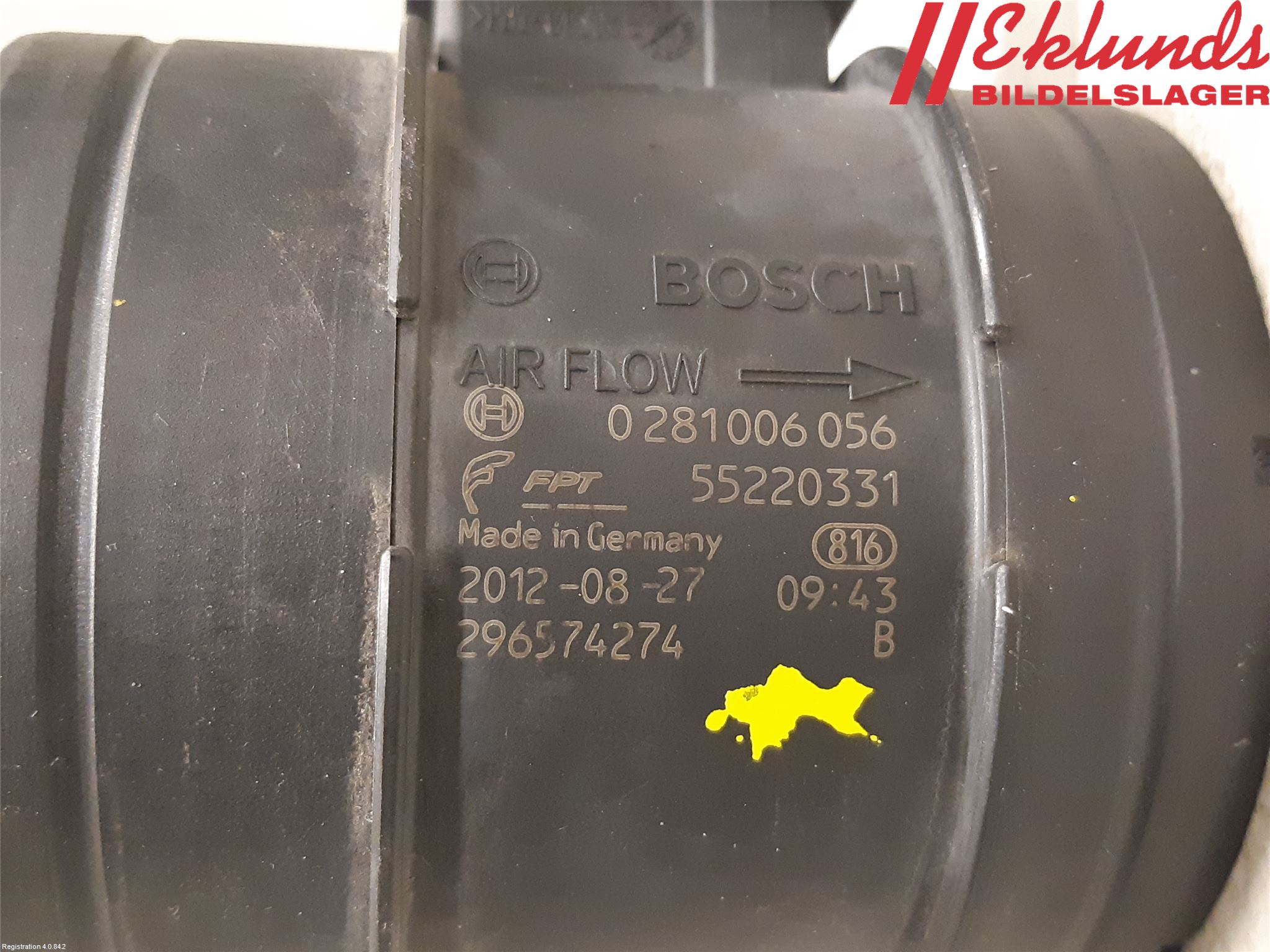 Fiat DUCATO 07-15 Injluftmassamätare