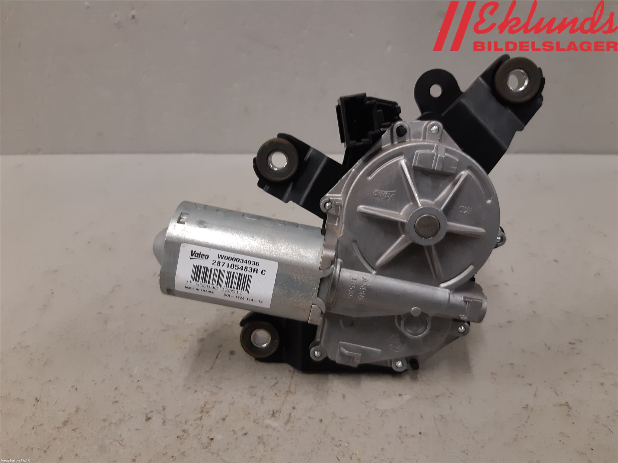 Renault CAPTUR 13-19 Torkarmotor Baklucka