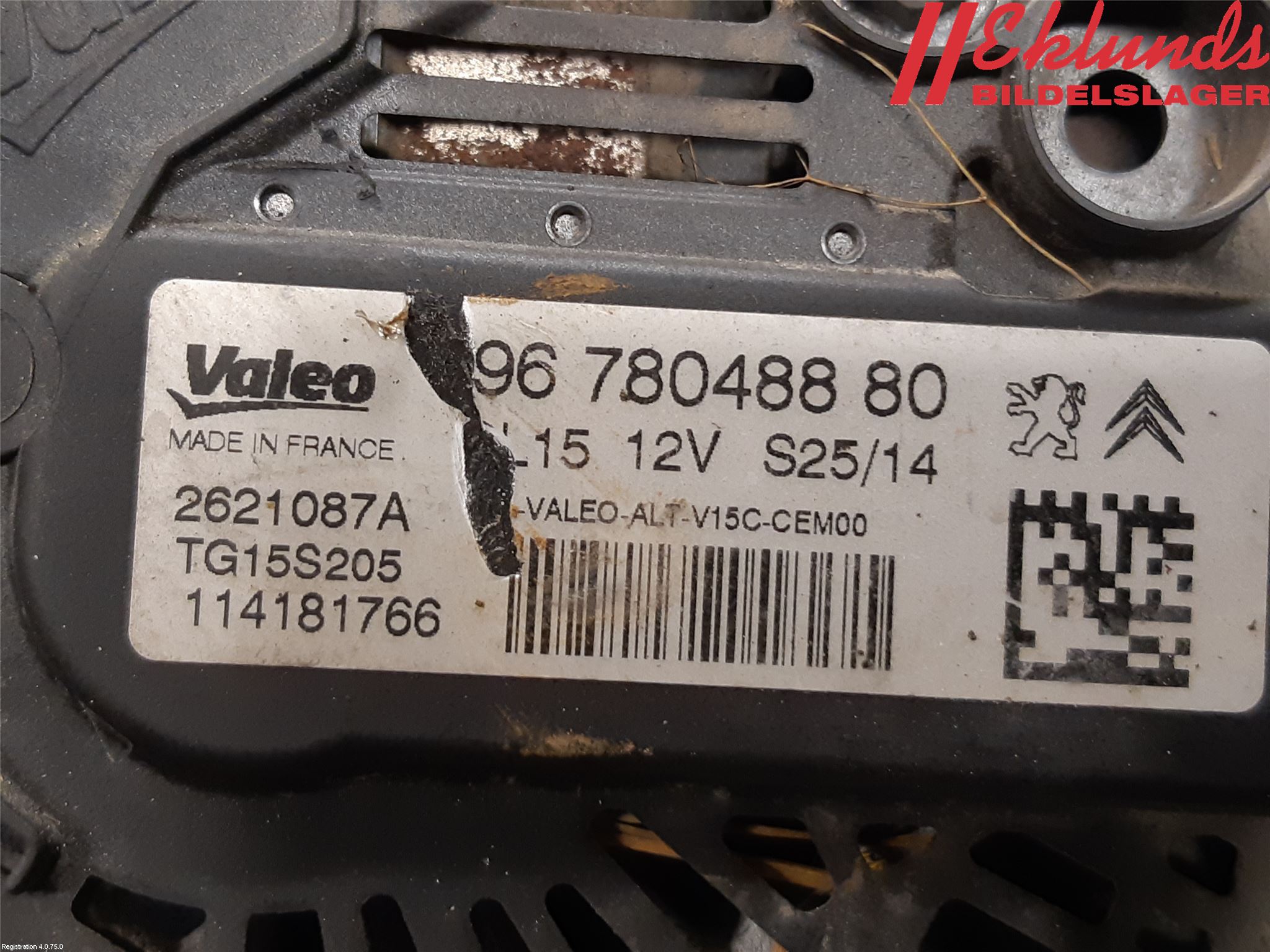 Citroen BERLINGO 08-18 Generator