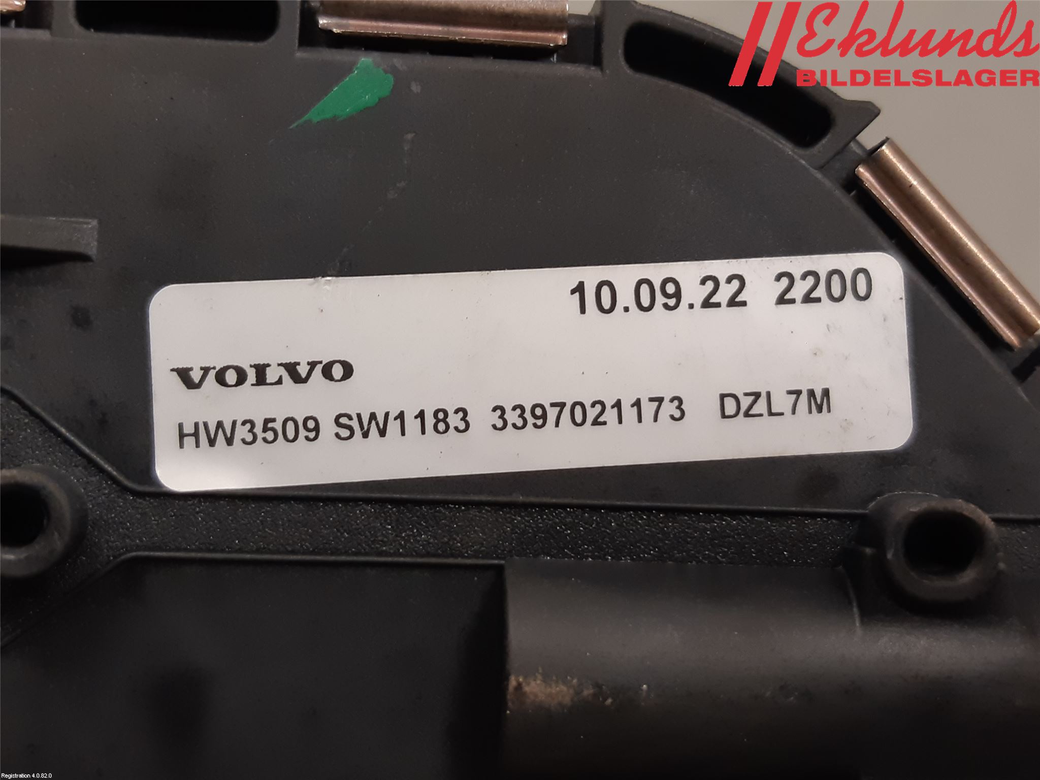 Volvo V60 11-13 Torkarmotor Vindruta