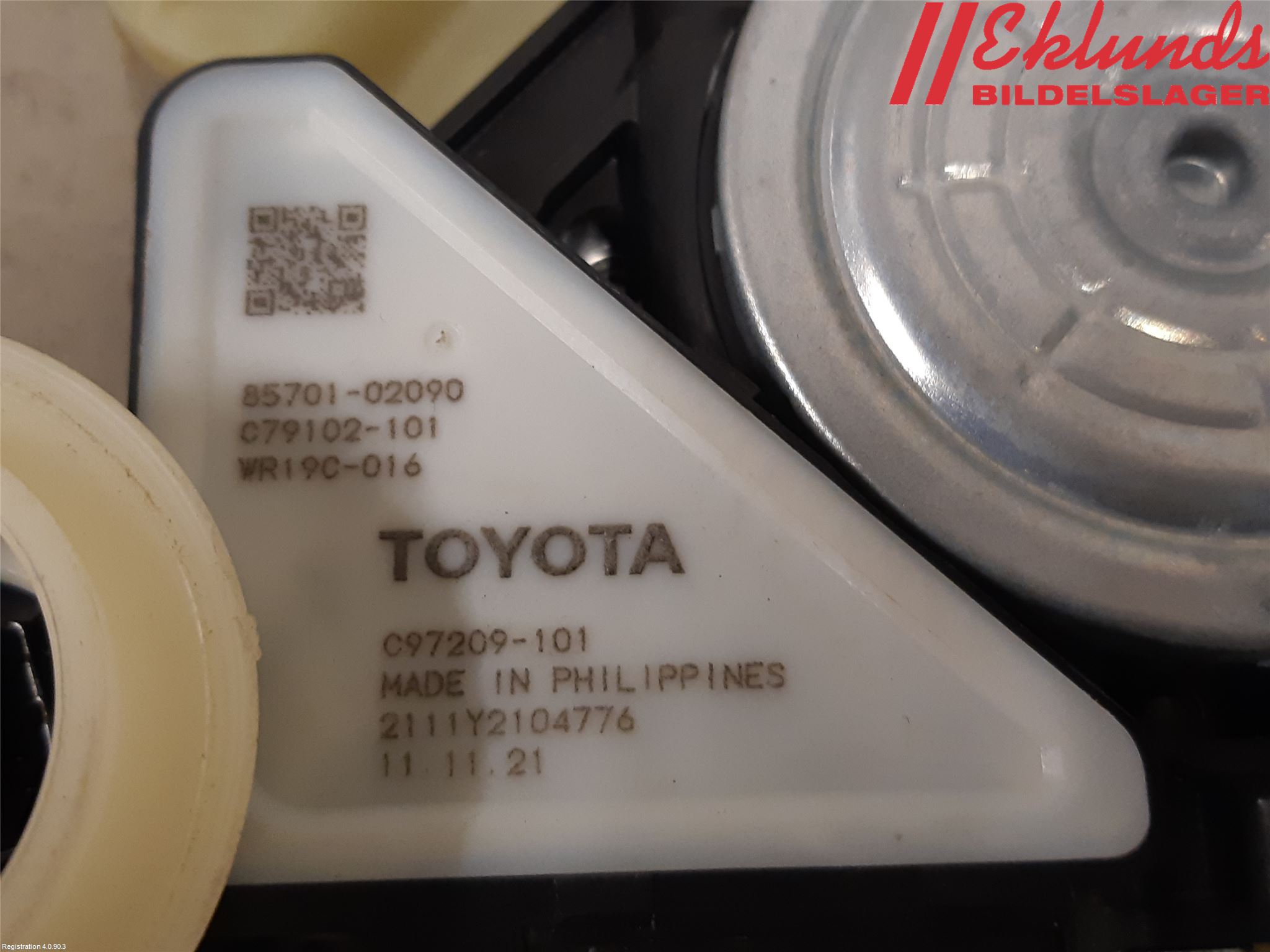 Toyota COROLLA 19- Fönsterhiss El Kompl