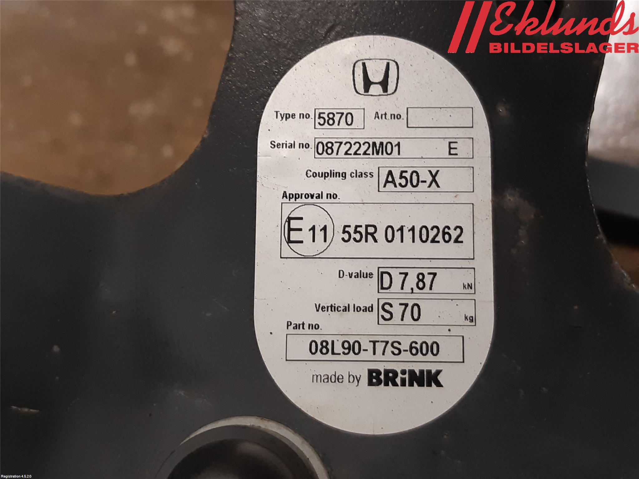 Honda HR-V 15-21 Dragkrok