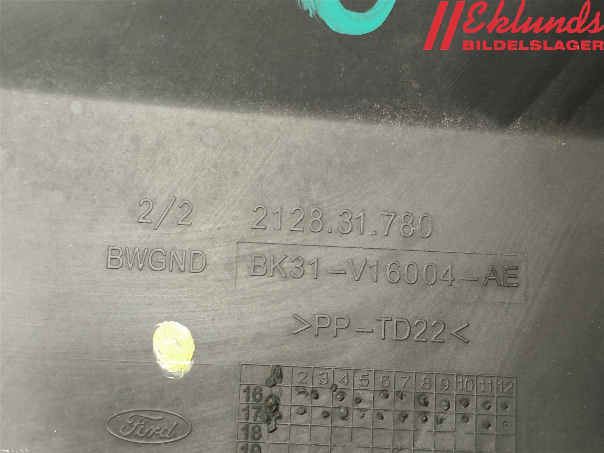 Ford TRANSIT SKÅP/BUSS 14-22 Dörr Dekorlist Fram Hö