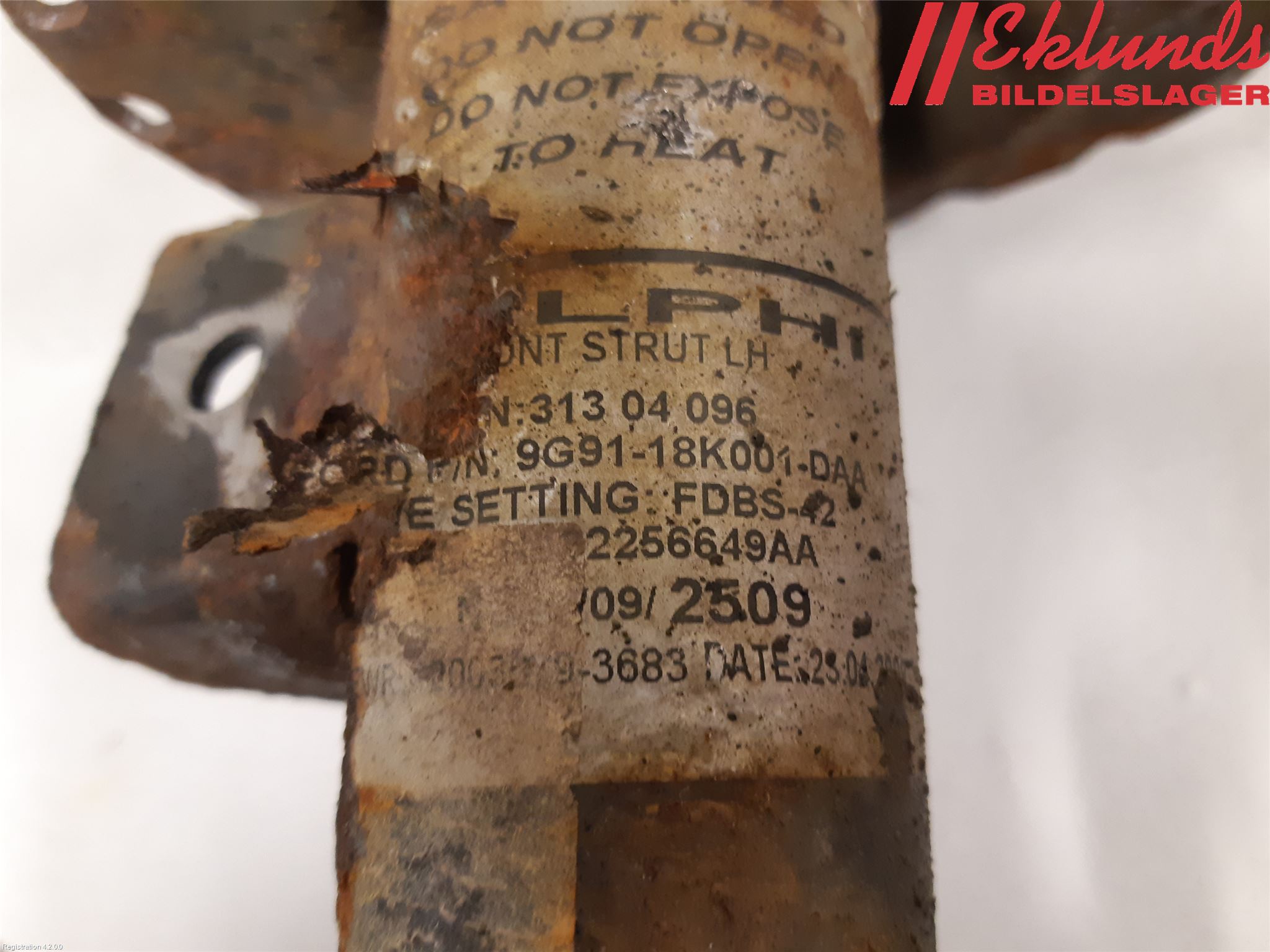 Volvo S80 07-13 Fjäderben Fram Vänster