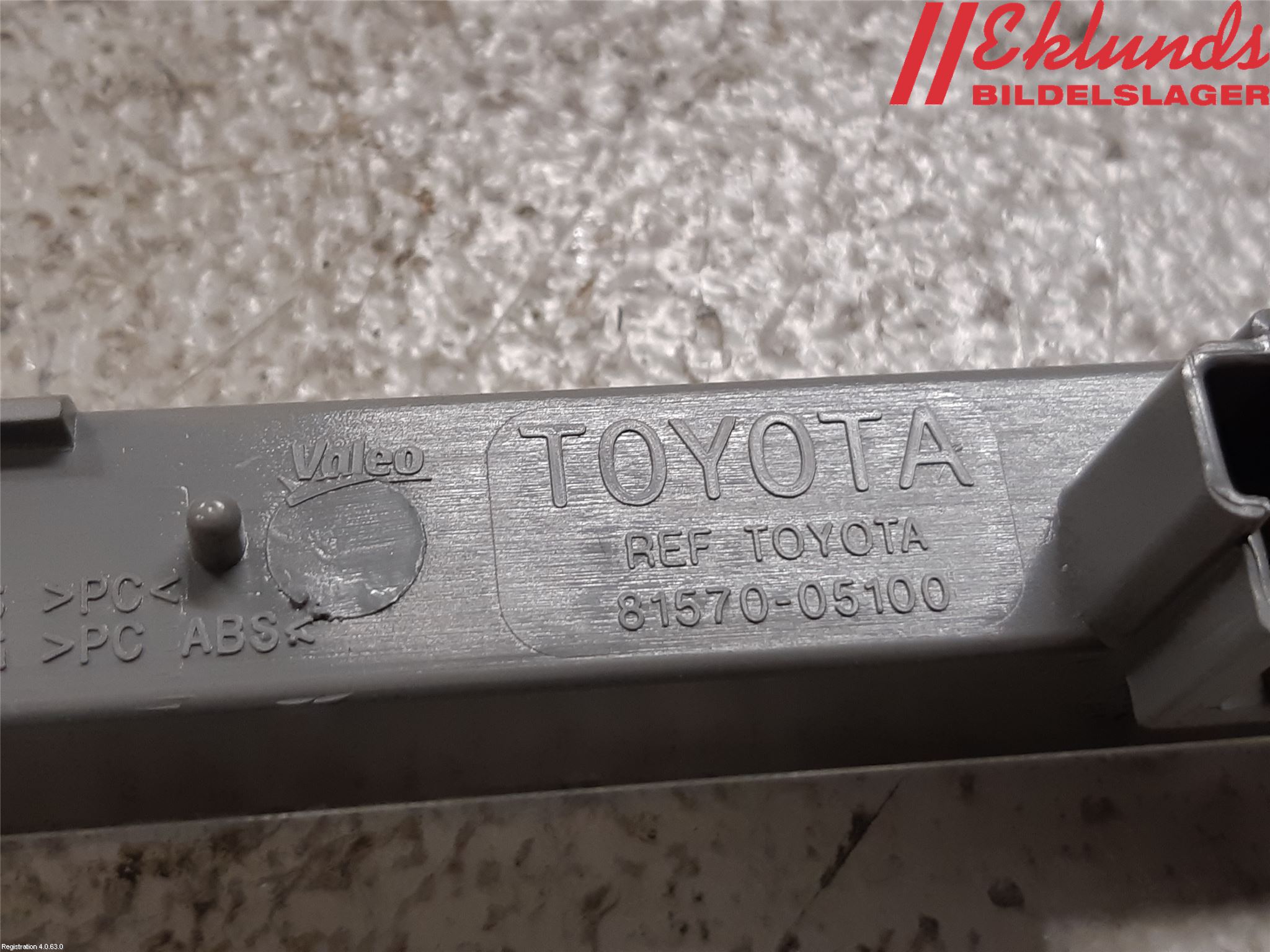 Toyota VERSO 09-18 Bromsljus Bakruta
