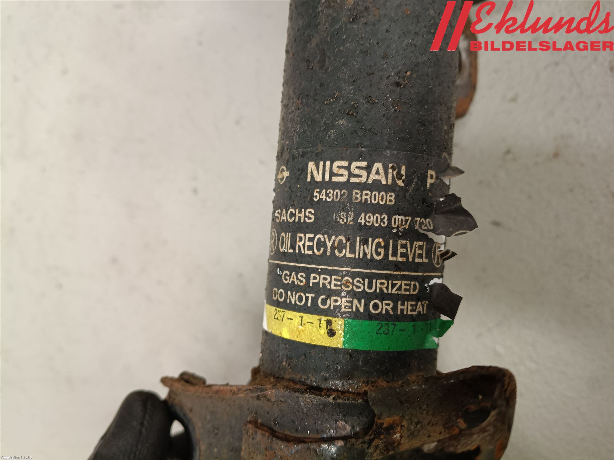 Nissan QASHQAI 10-14 Fjäderben Fram Höger
