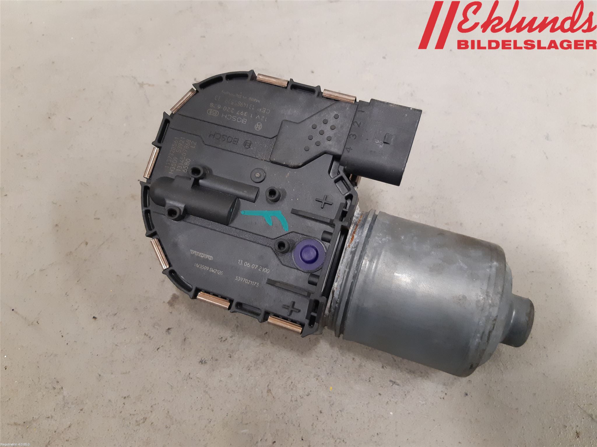 Volvo V60 11-13 Torkarmotor Vindruta