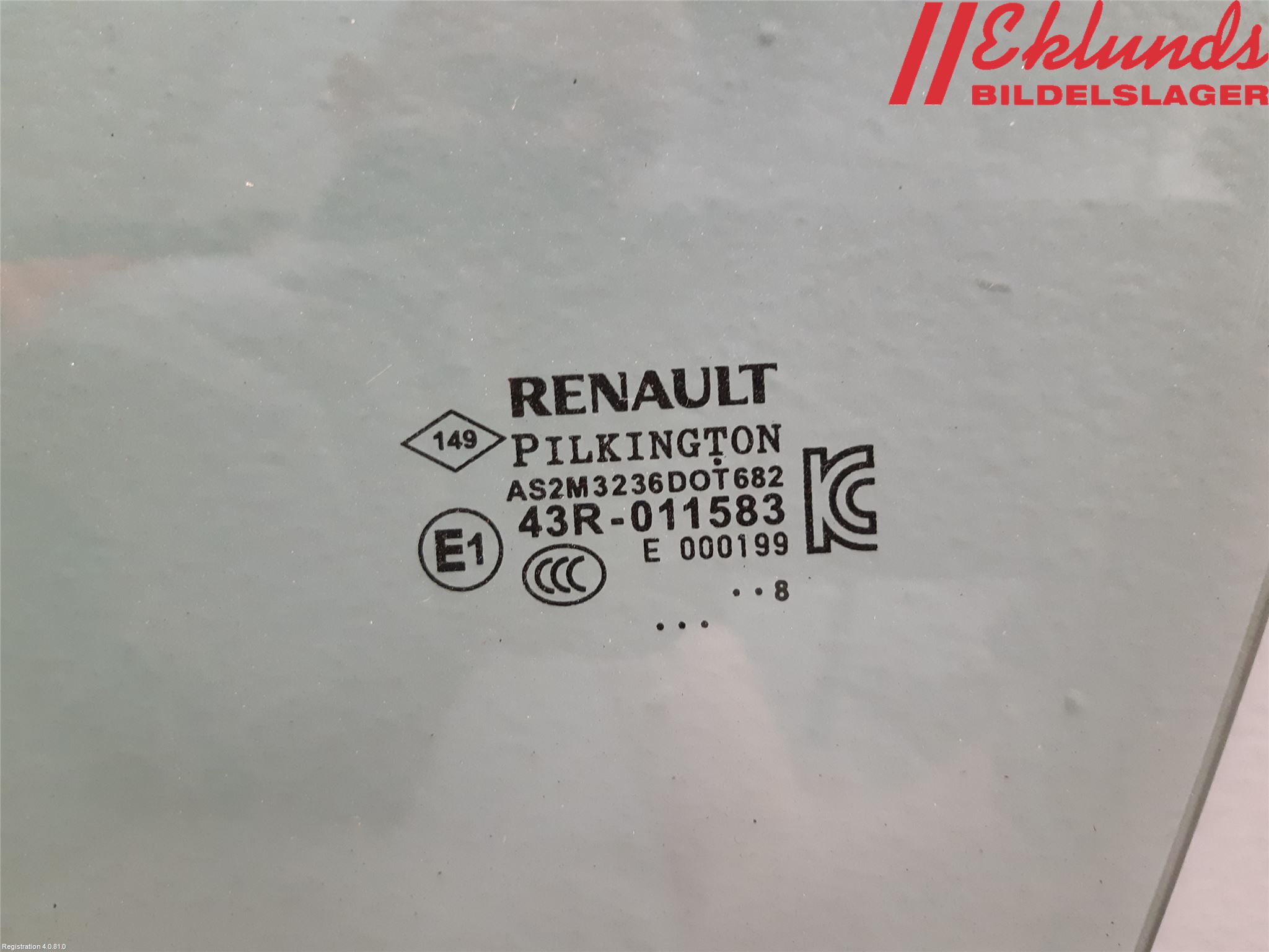 Renault CAPTUR 13-19 Dörruta Fram Vänster