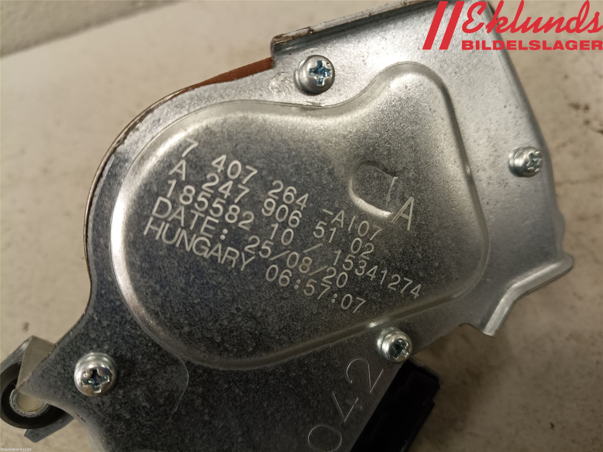 Mercedes-Benz MB CLA-KLASS (C118/X118) 19- Torkarmotor Baklucka