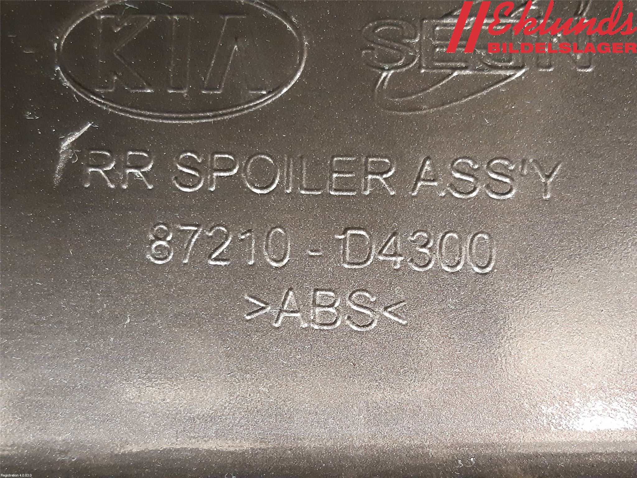 Kia OPTIMA 16-20 Spoiler Baklucka