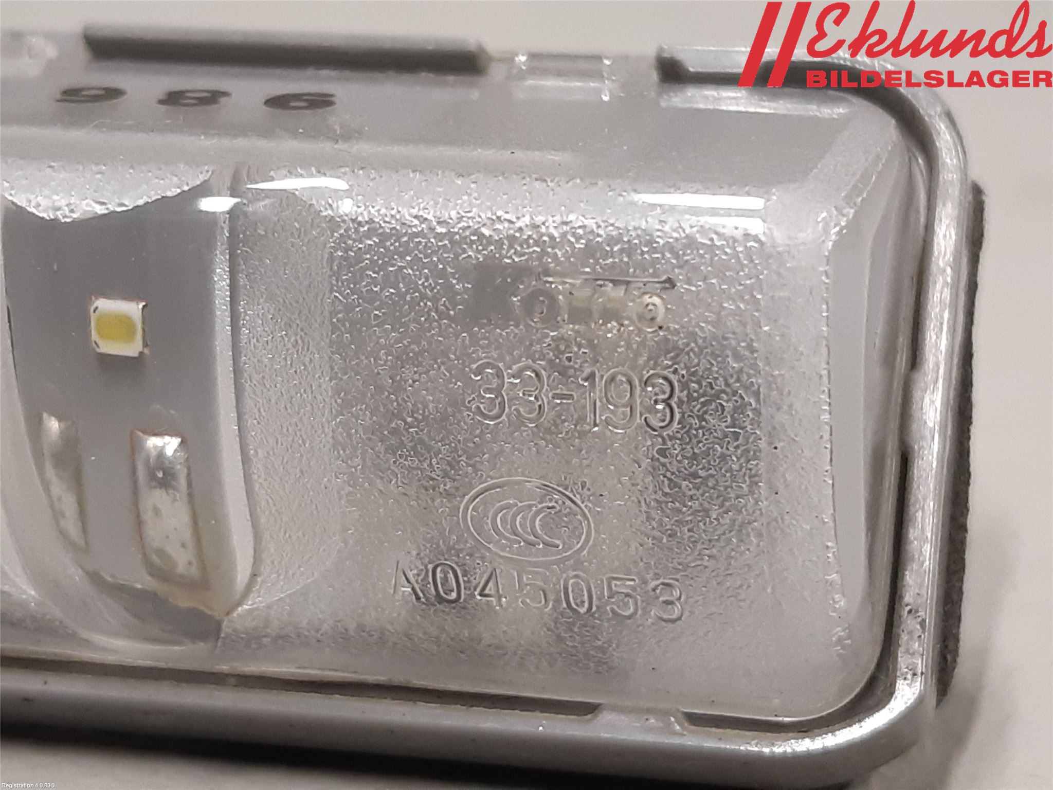 Toyota RAV4 19- Skylt Belysning